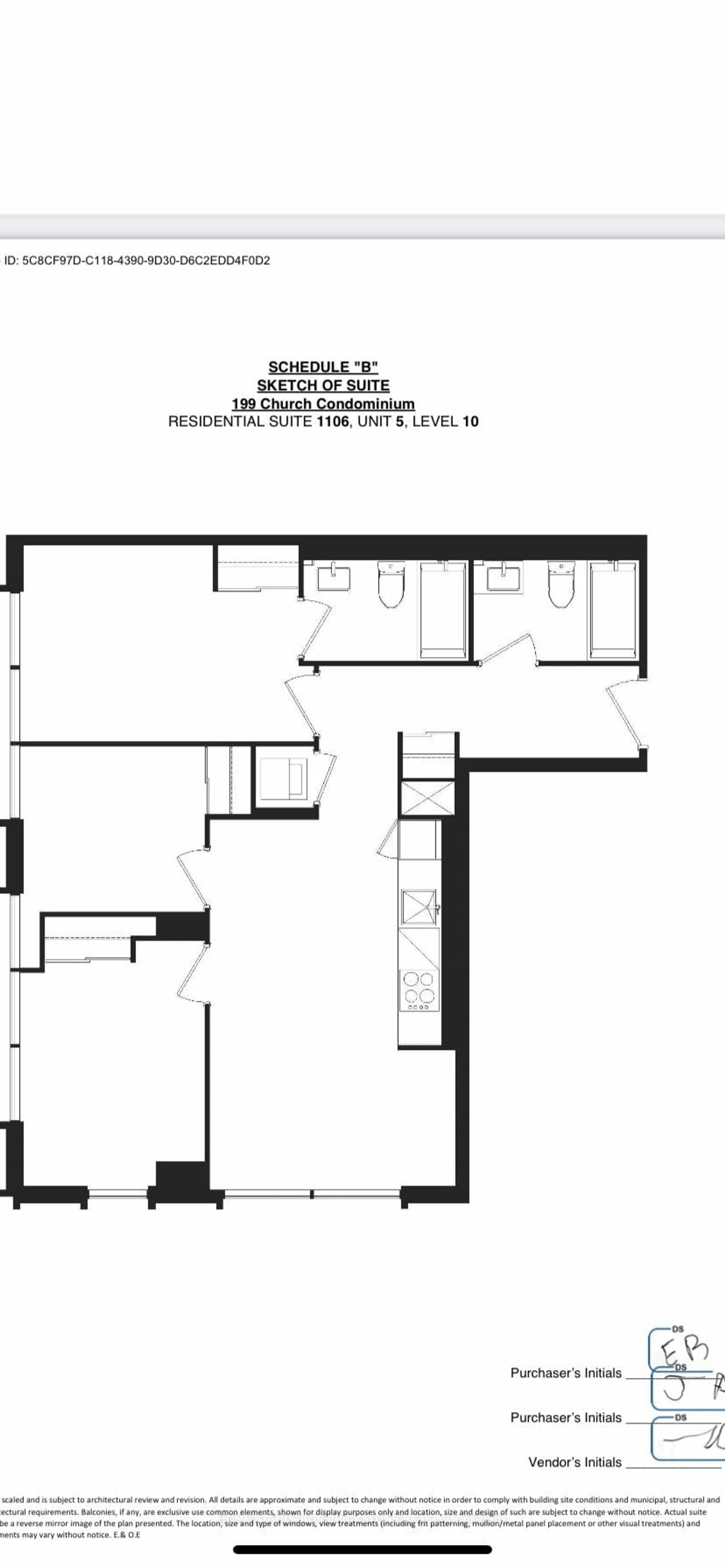 Floor plan for 82 Dalhousie St #1106, Toronto Ontario M5B 0C5