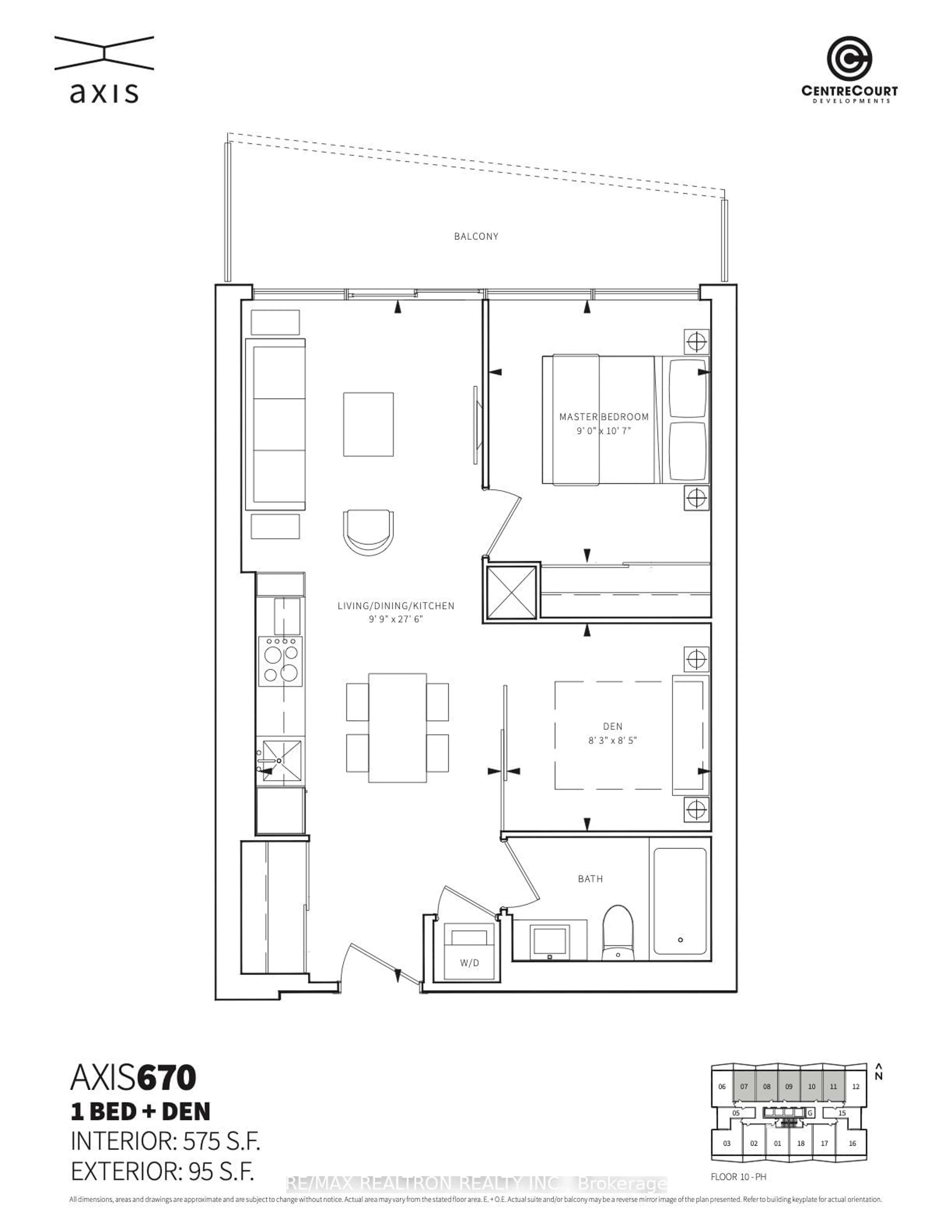 Floor plan for 85 Wood St #3110, Toronto Ontario M4Y 0E8