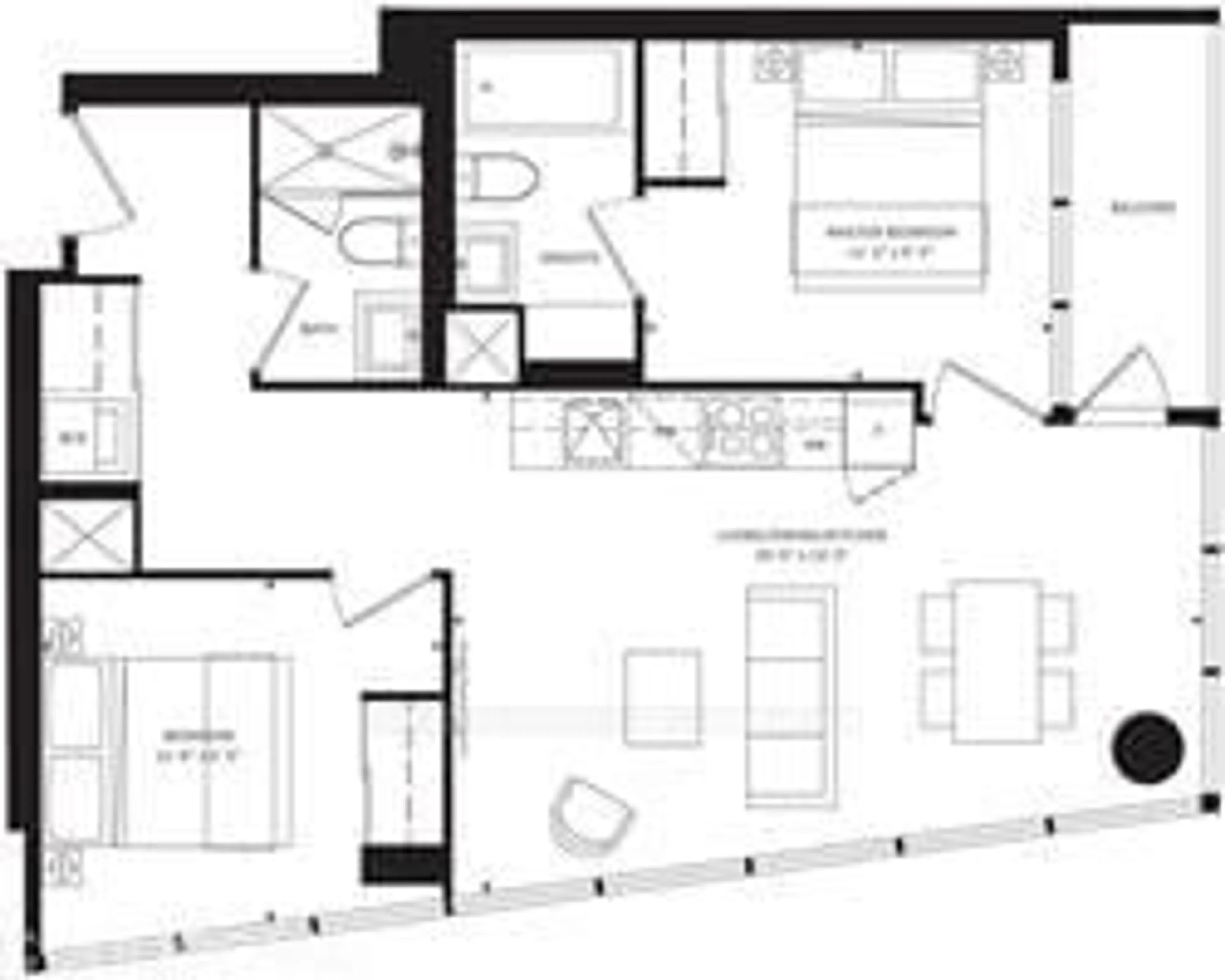 Floor plan for 19 Western Battery Rd #2306, Toronto Ontario M6K 3S4