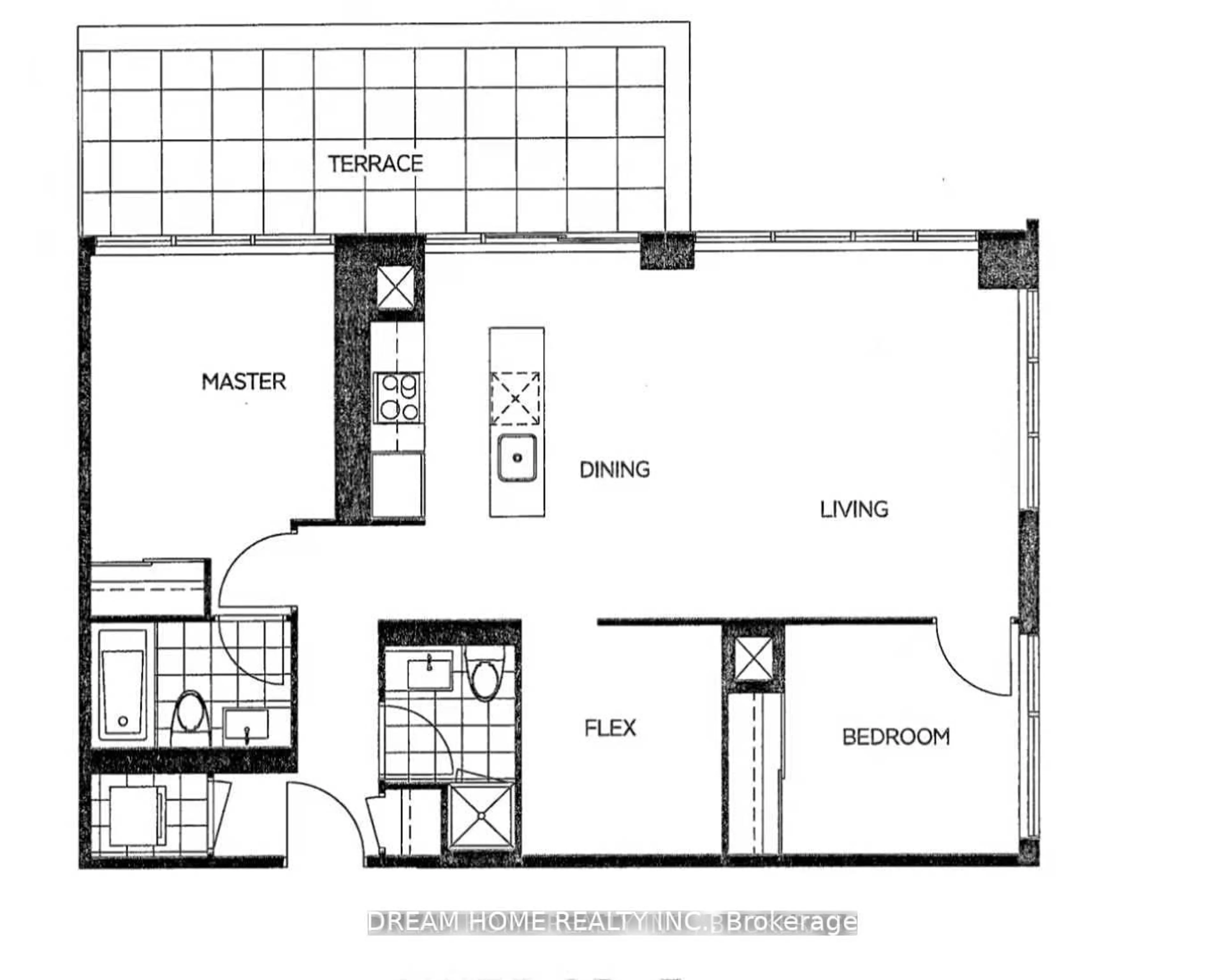 Floor plan for 32 Forest Manor Rd #3109, Toronto Ontario M2J 1M1