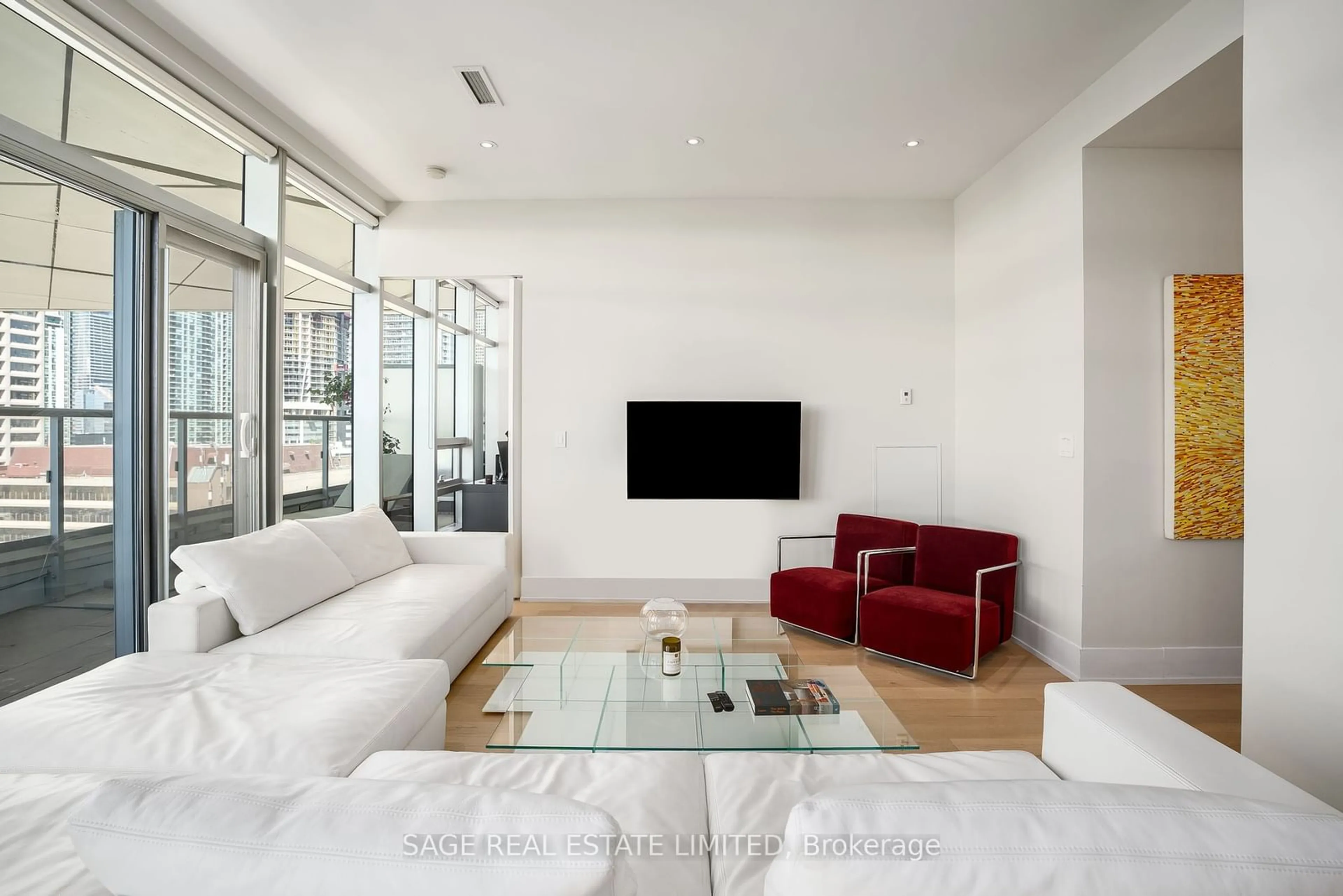 Living room for 39 Queens Quay #1124, Toronto Ontario M5E 0A1