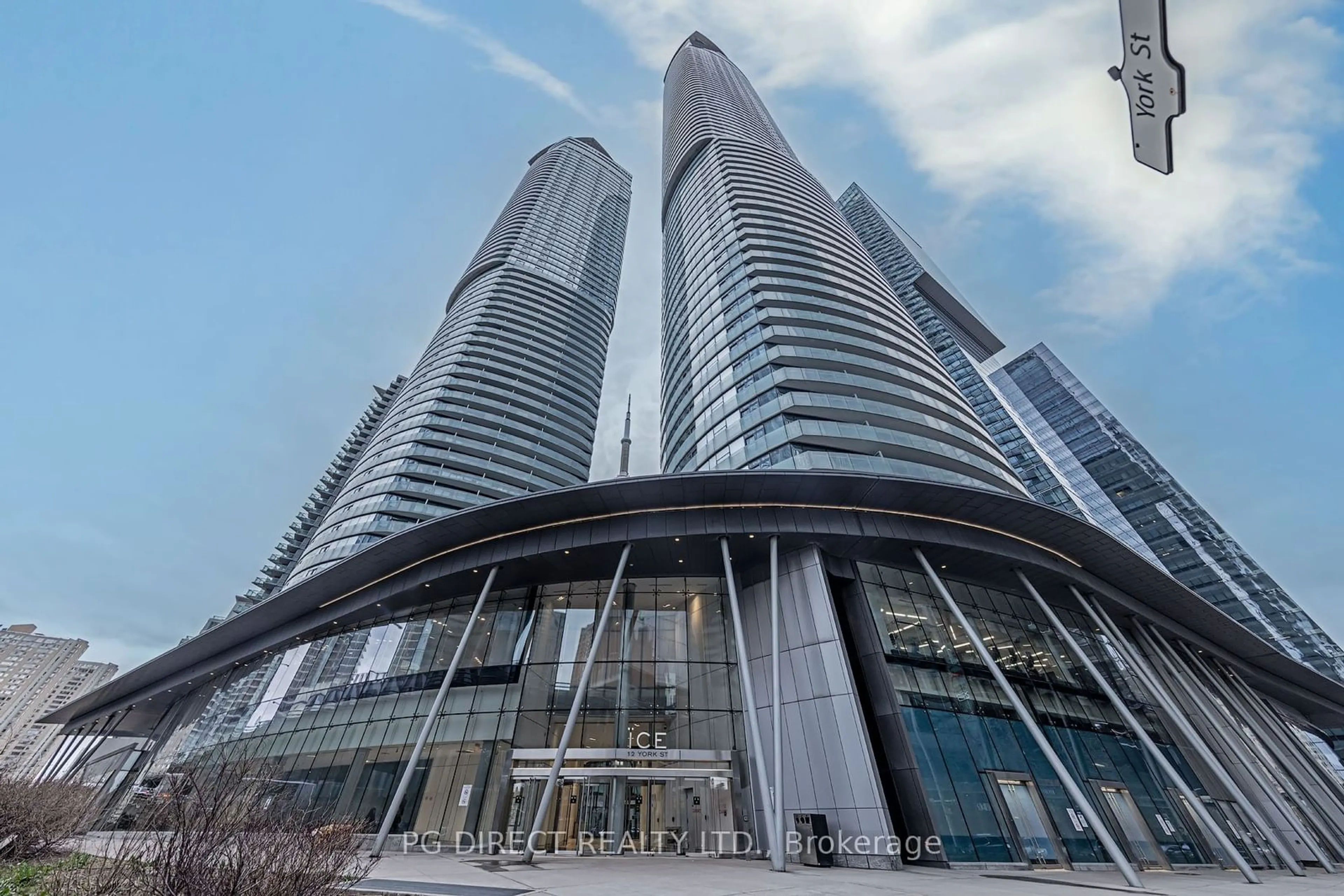 A pic from exterior of the house or condo, the street view for 12 York St #1209, Toronto Ontario M5J 0A9