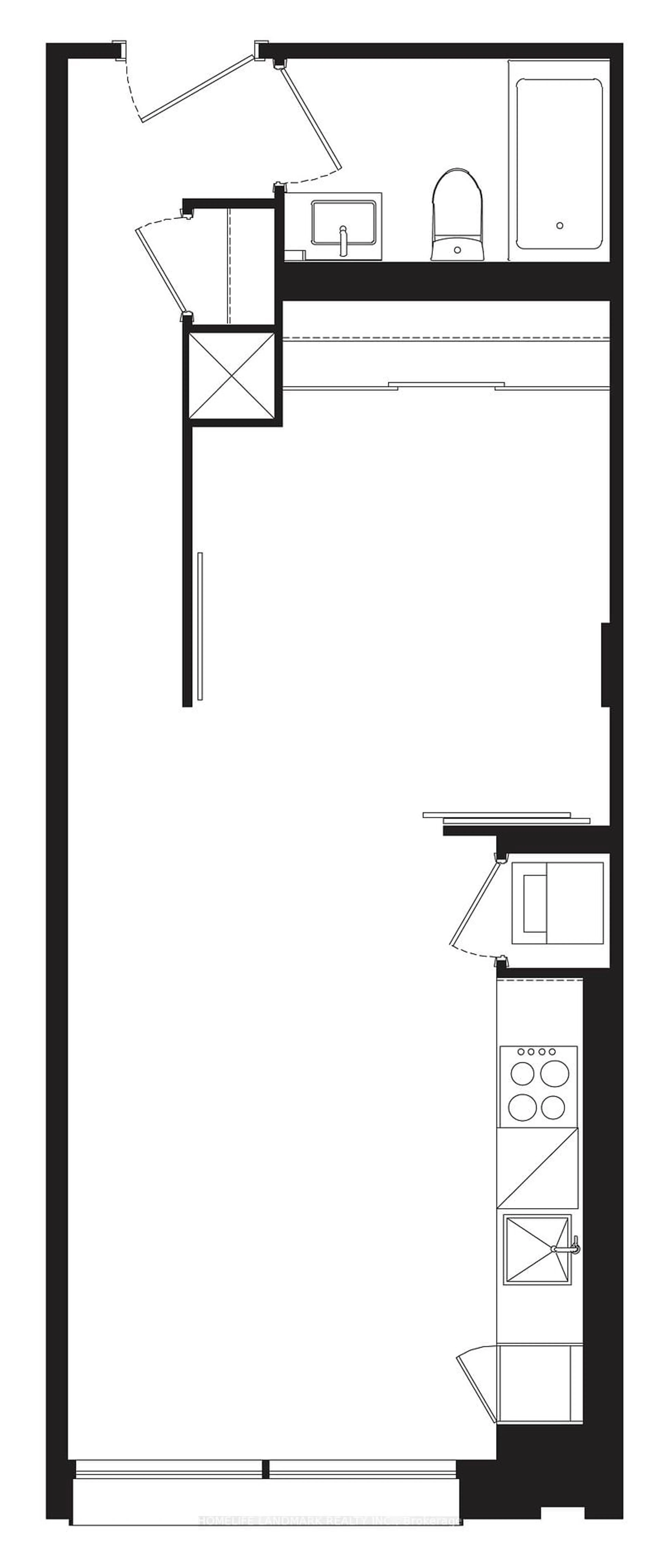 Floor plan for 55 Mercer St #319, Toronto Ontario M5V 0W4