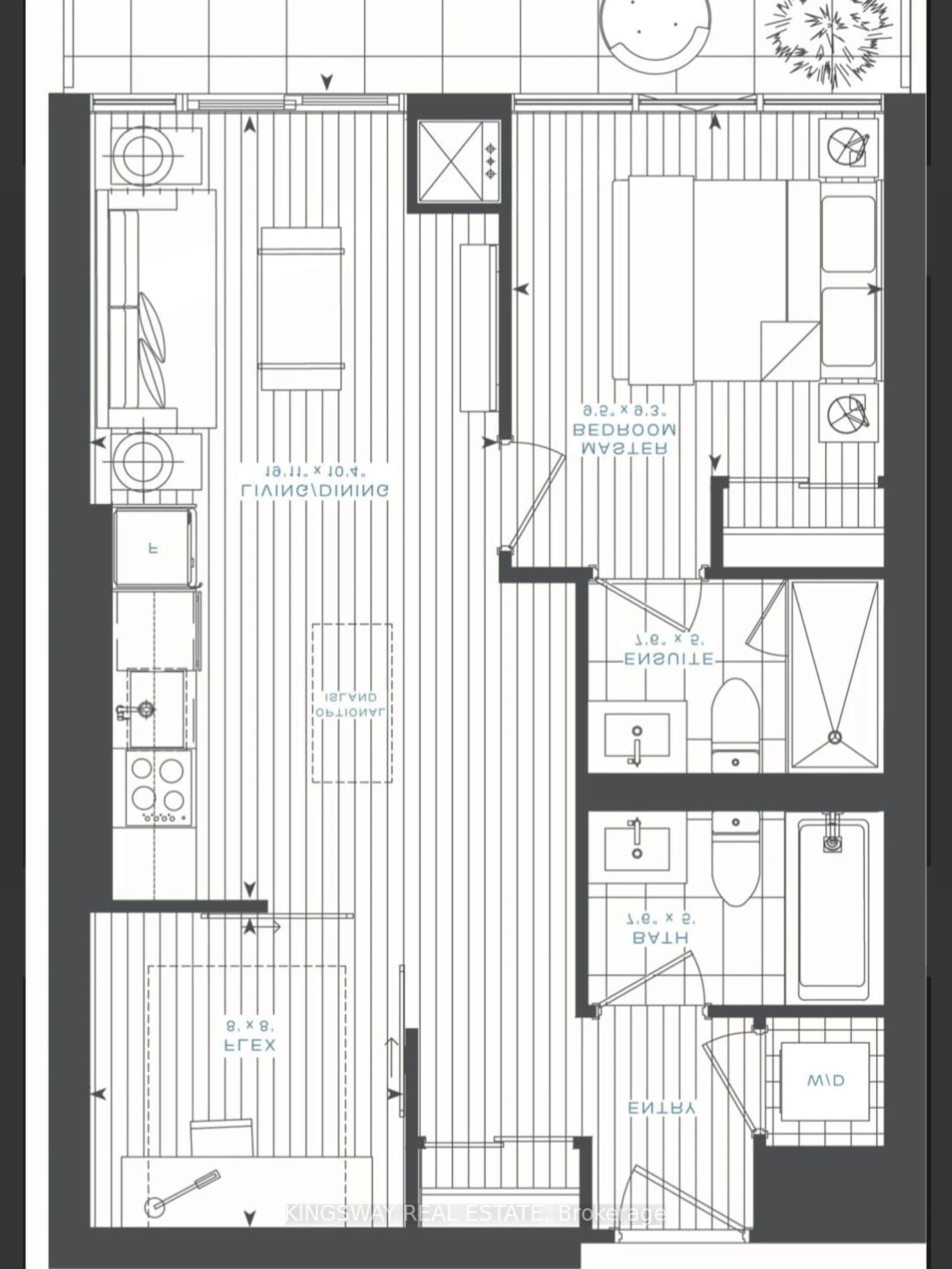 Floor plan for 15 Holmes Ave #1701, Toronto Ontario M2N 0L4