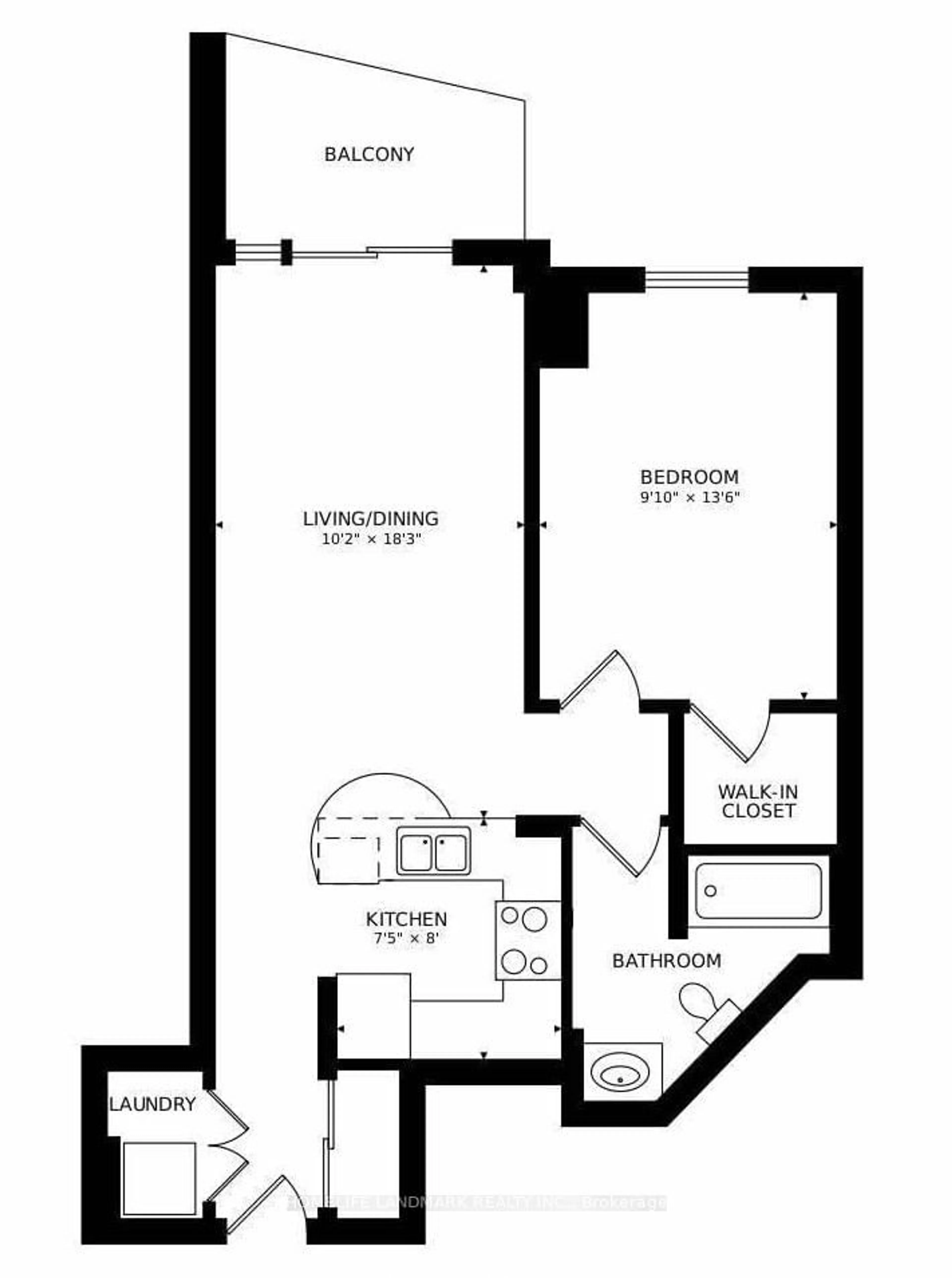 Floor plan for 3 Rean Dr #604, Toronto Ontario M2K 3C2