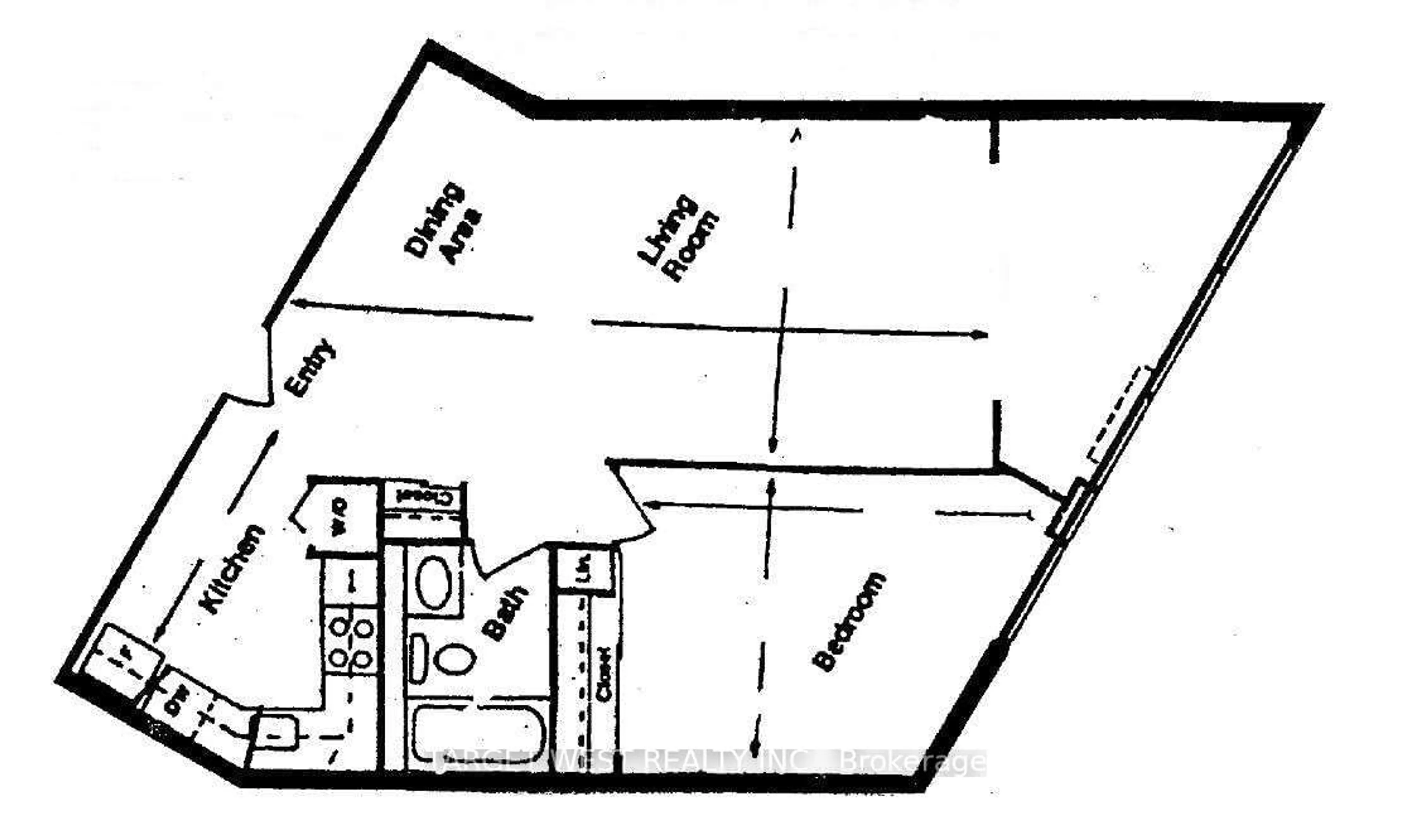 Floor plan for 250 Queens Quay #1903, Toronto Ontario M5J 2N2