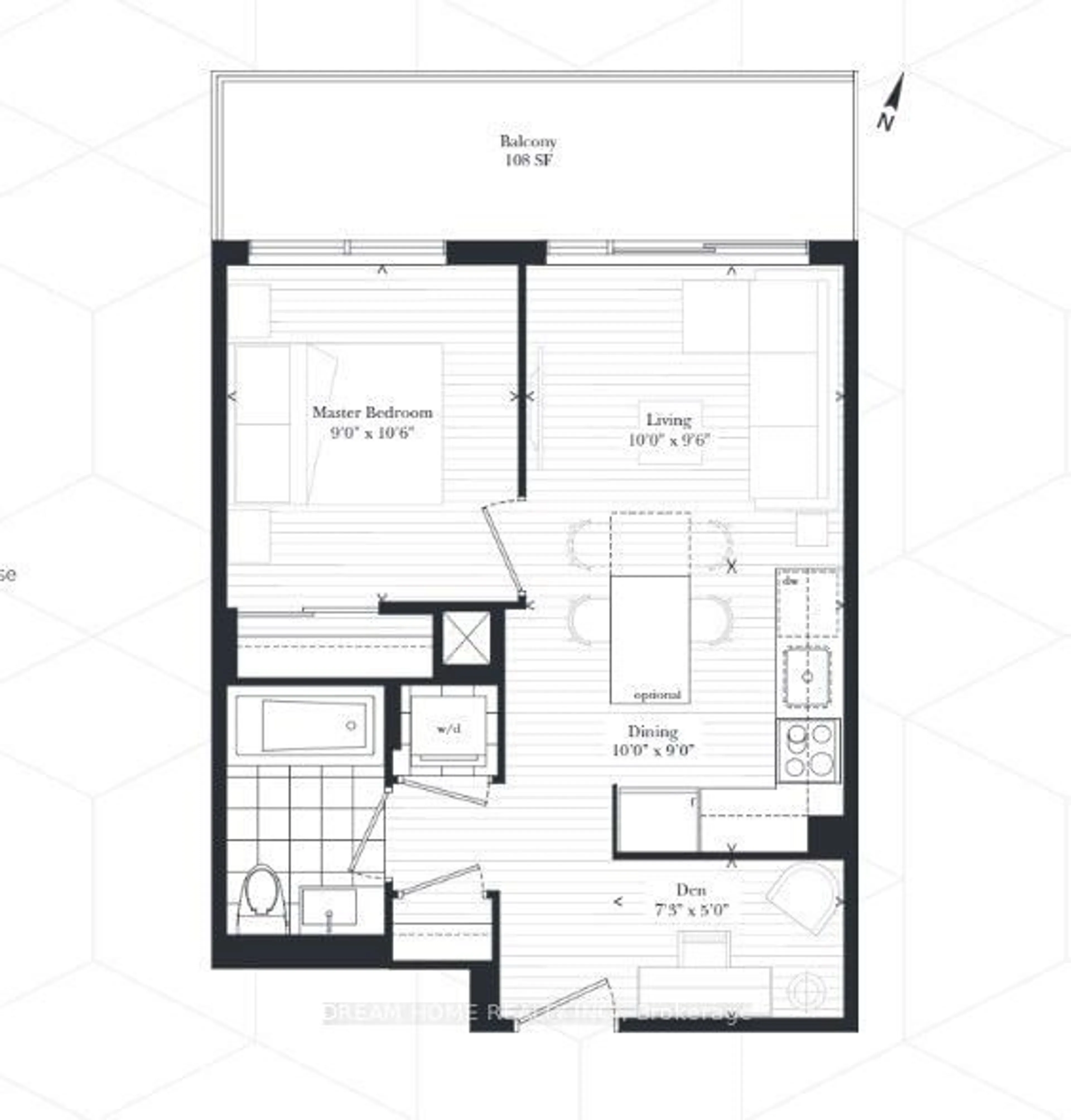 Floor plan for 56 Forest Manor Rd #2308, Toronto Ontario M2J 0E5