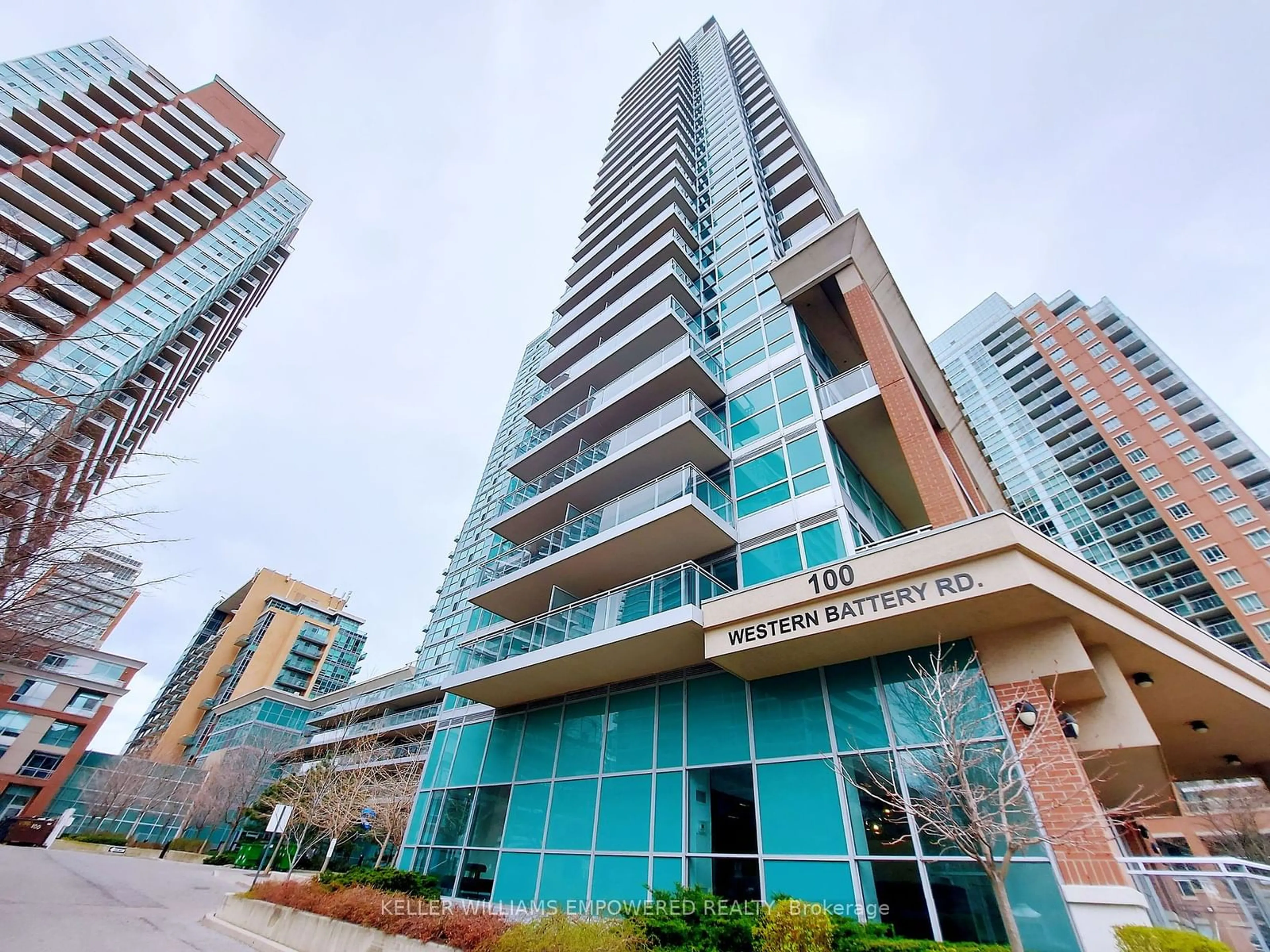A pic from exterior of the house or condo for 100 Western Battery Rd #203, Toronto Ontario M6K 3S2