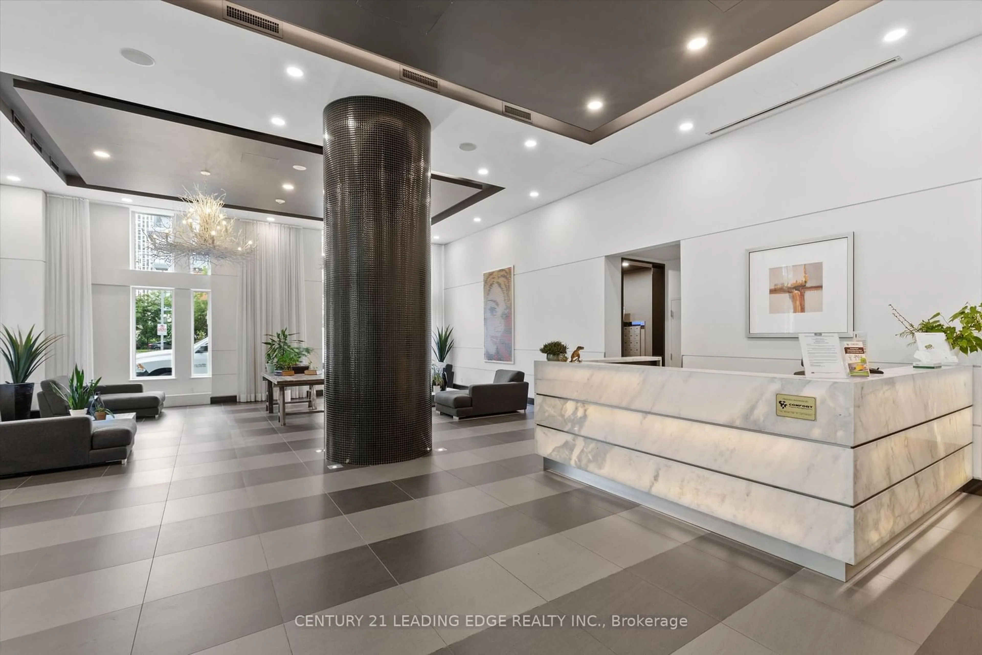 Indoor lobby for 83 Redpath Ave #1101, Toronto Ontario M4S 0A2