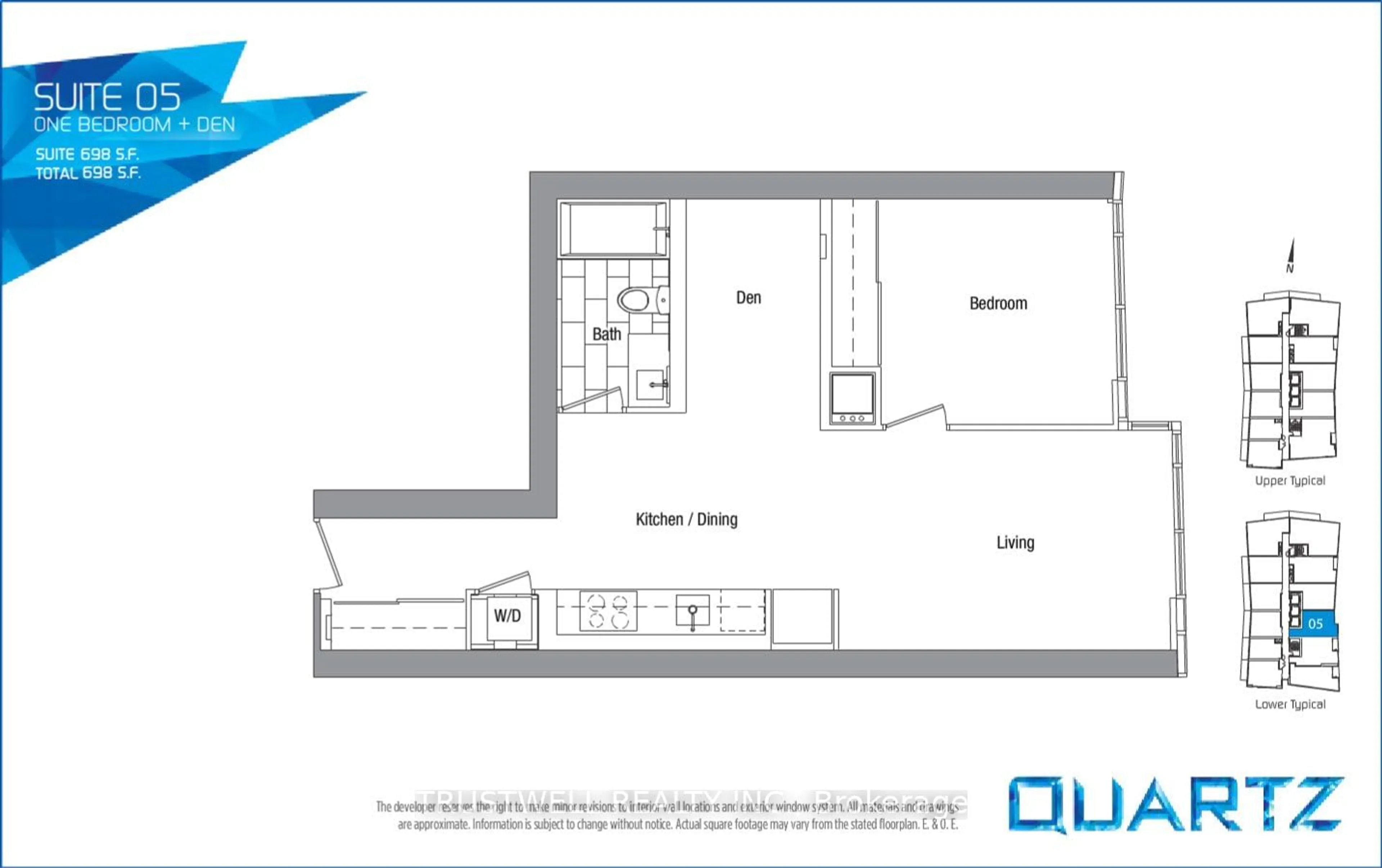 Floor plan for 75 Queens Wharf Rd #1205, Toronto Ontario M5V 0J8