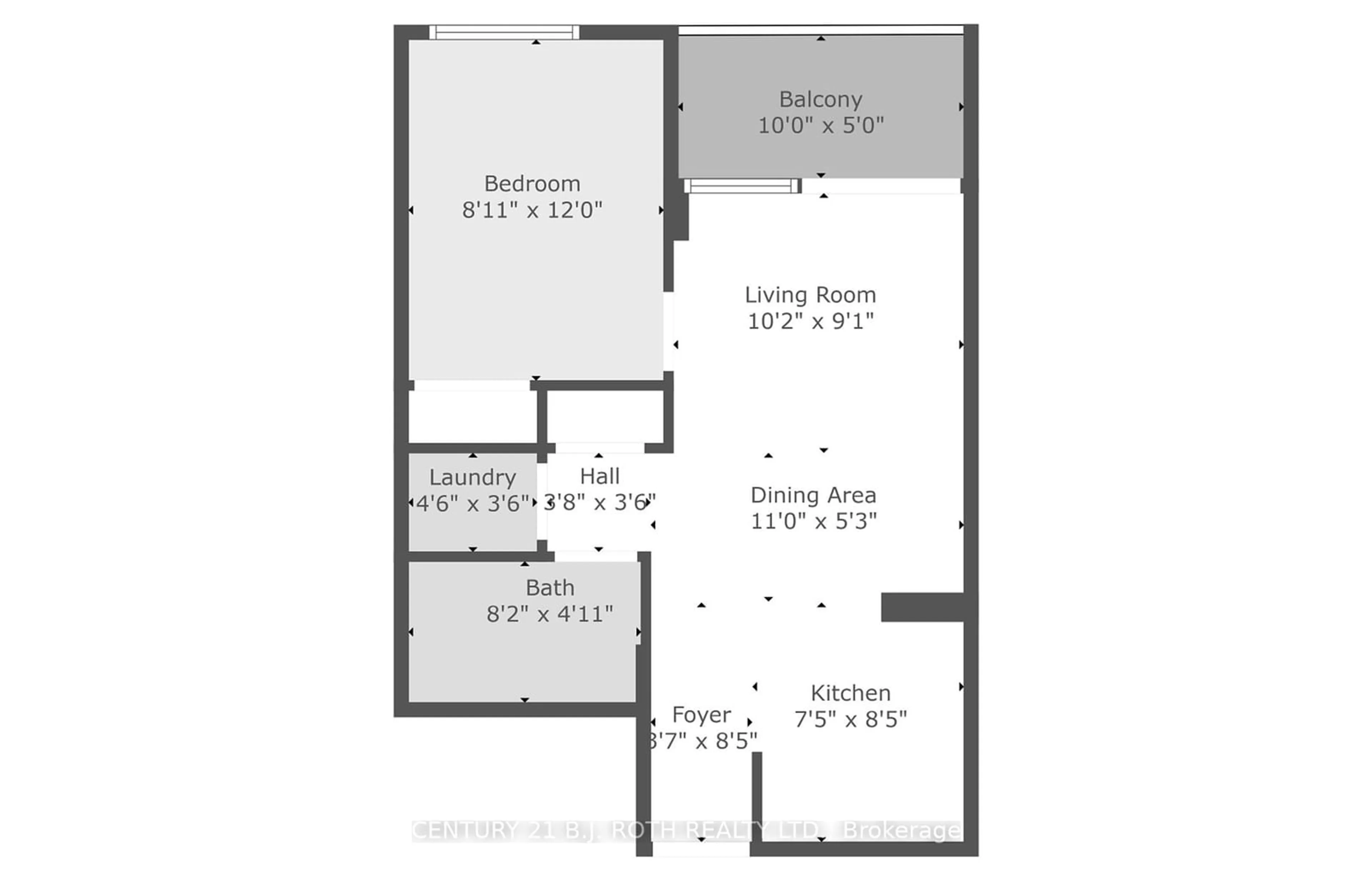 Floor plan for 4978 Yonge St #711, Toronto Ontario M2N 7G8
