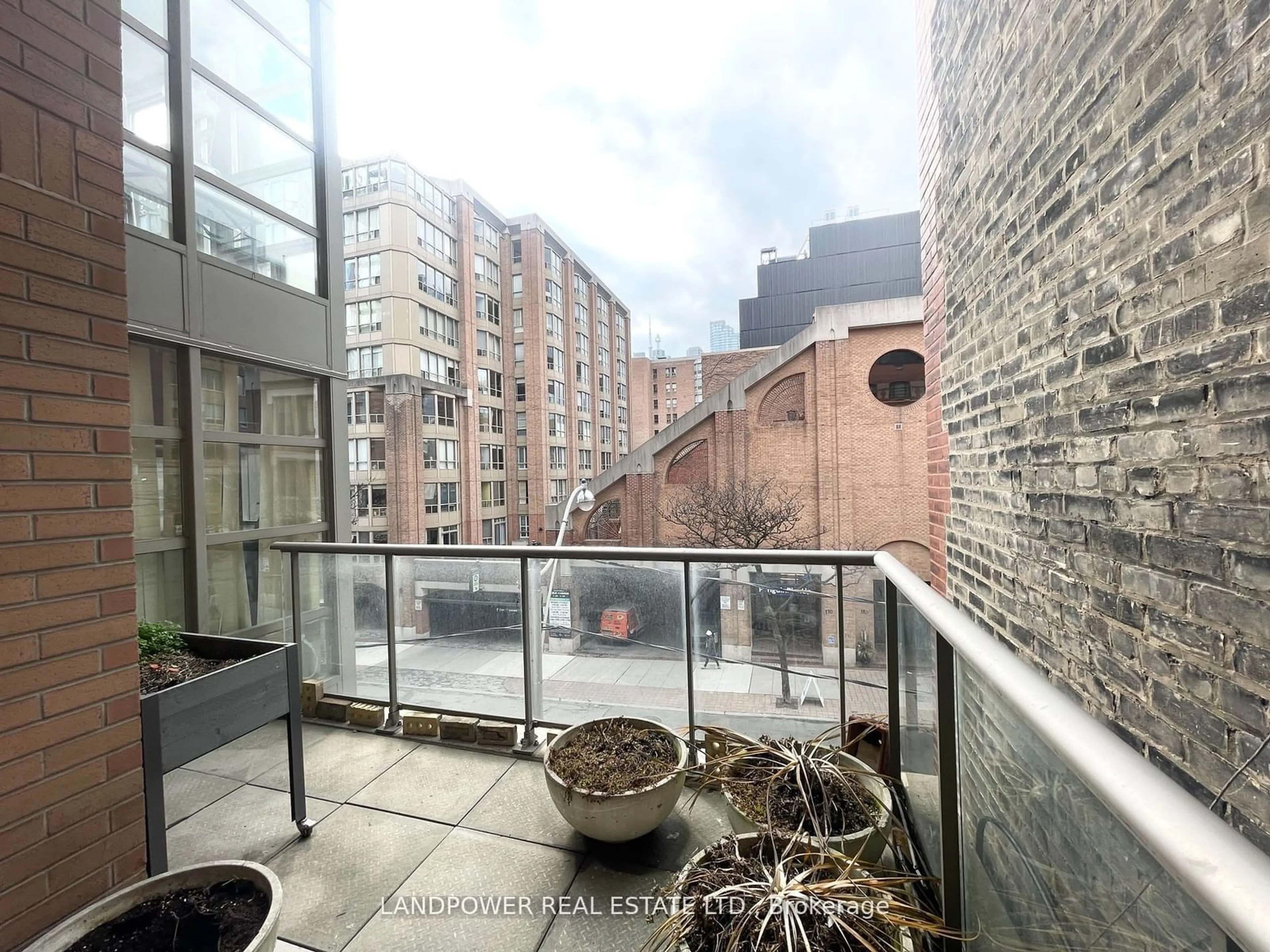 Balcony in the apartment for 159 Frederick St #301, Toronto Ontario M5A 4P1