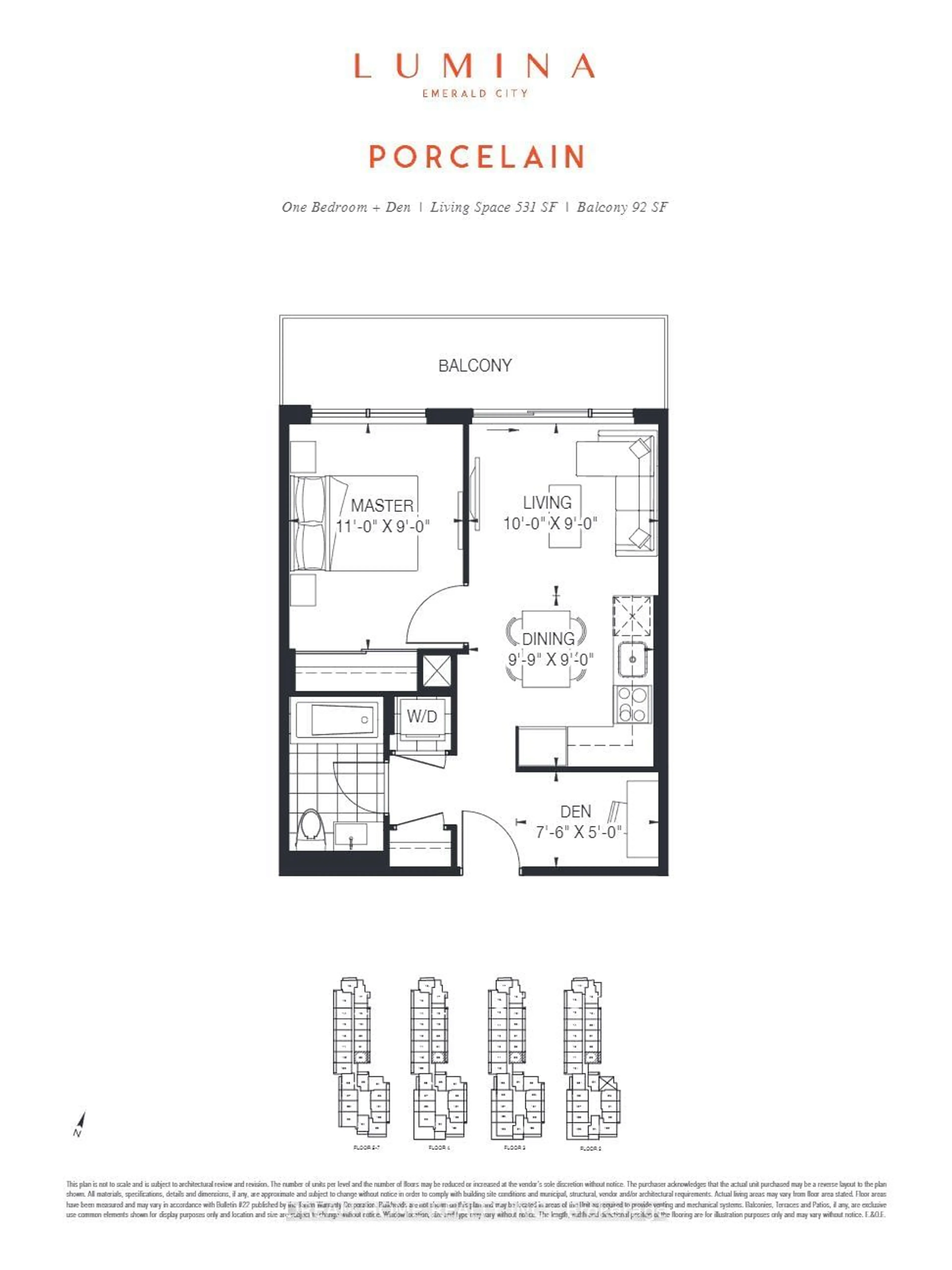 Floor plan for 36 Forest Manor Rd #422, Toronto Ontario M2J 0H2