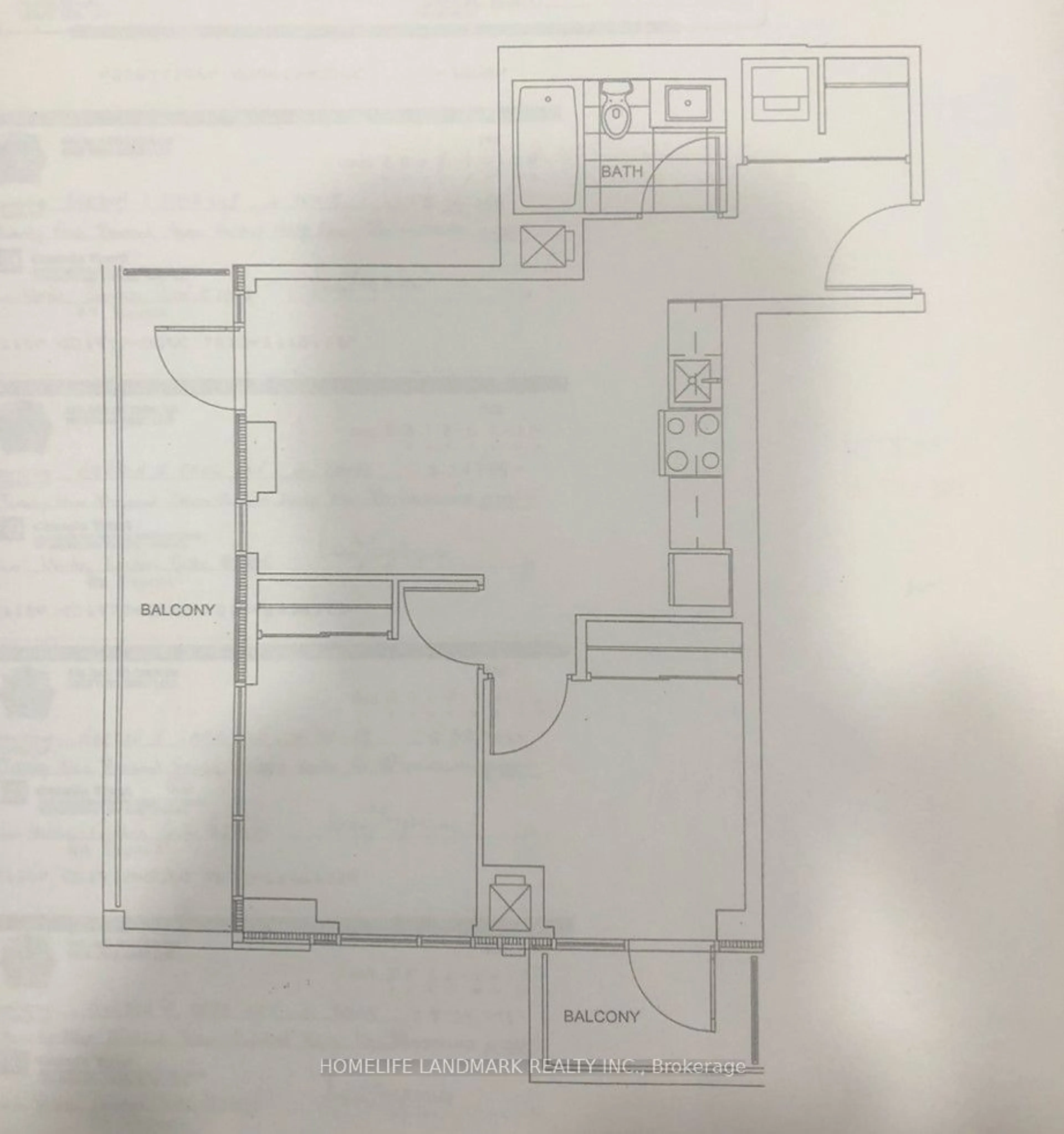 Floor plan for 188 Fairview Mall Dr #2805, Toronto Ontario M2J 0H7