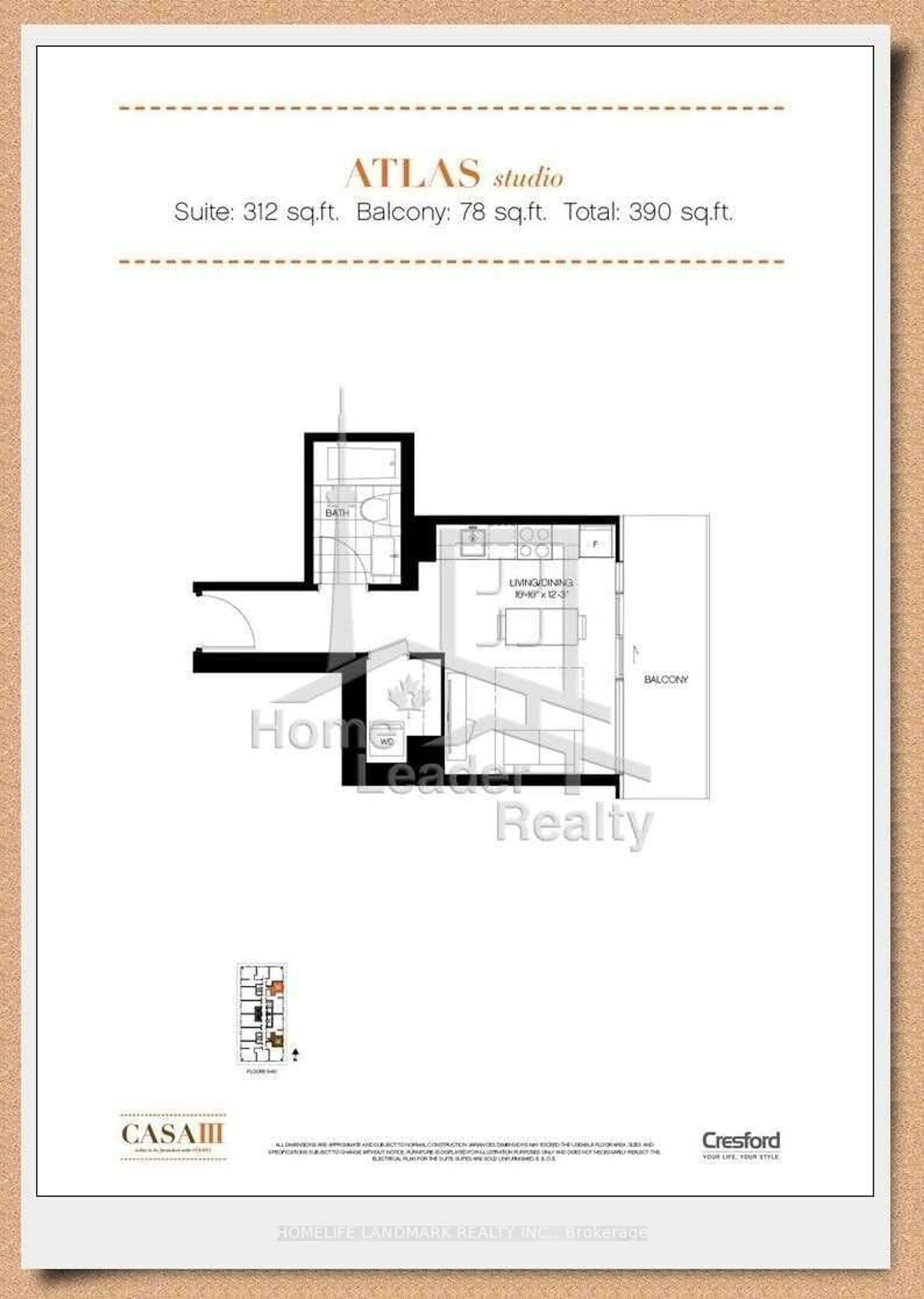 Floor plan for 50 Charles St #3402, Toronto Ontario M4Y 0C3