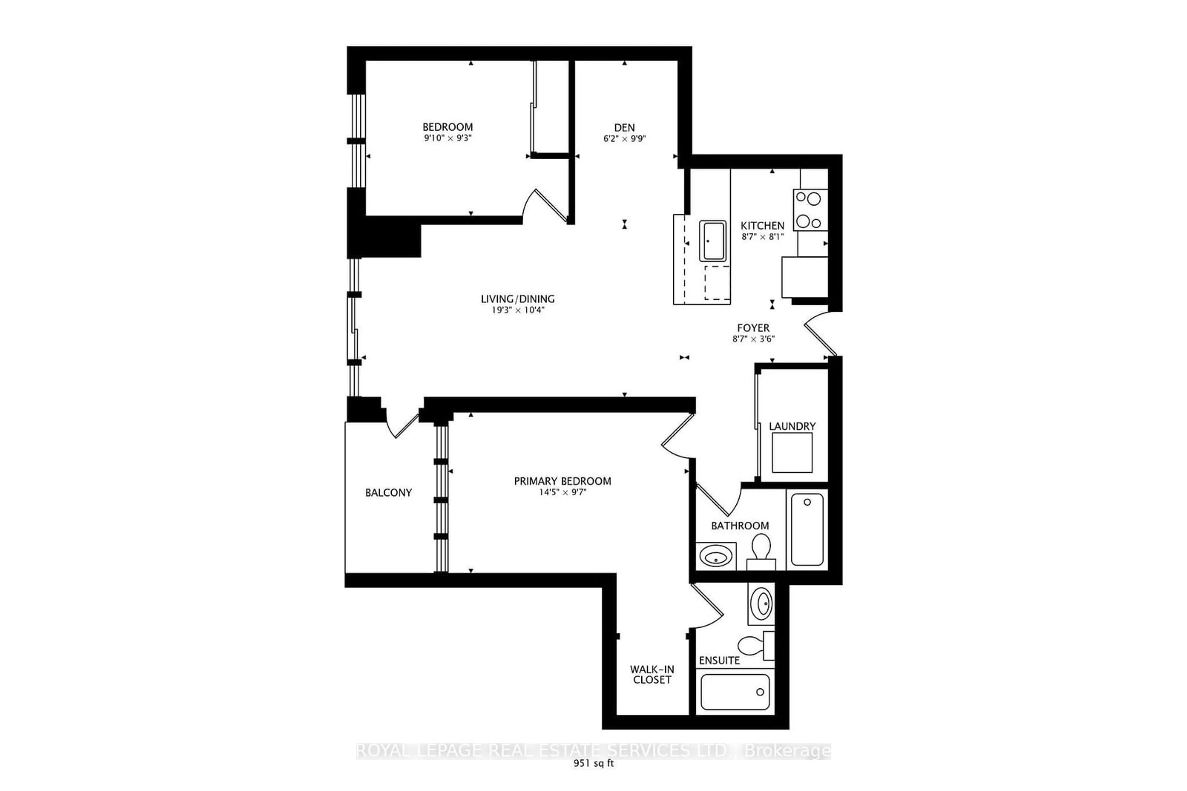 Floor plan for 35 Saranac Blvd #316, Toronto Ontario M6A 2G4