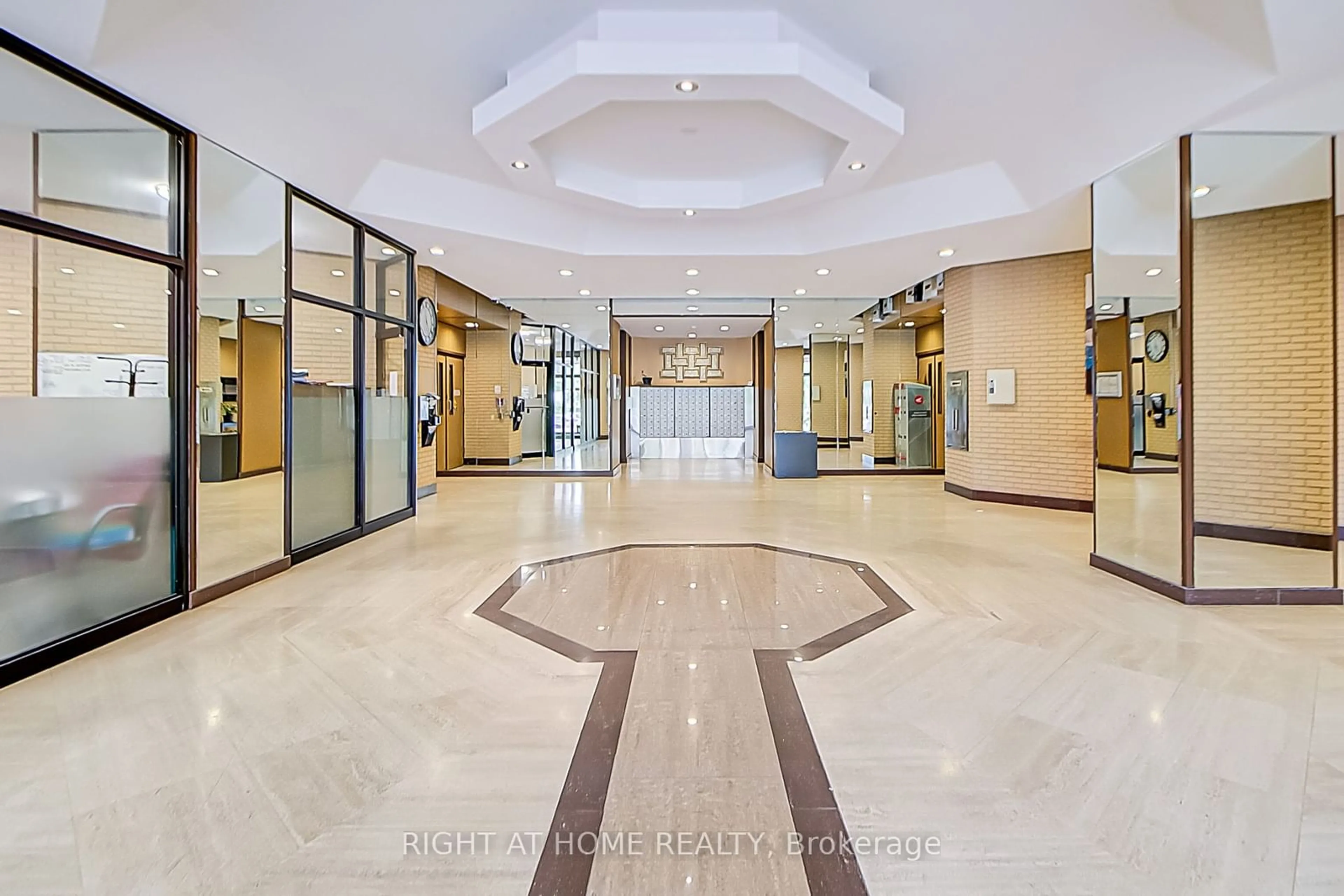 Indoor lobby for 10 Gateway Blvd #614, Toronto Ontario M3C 3A1