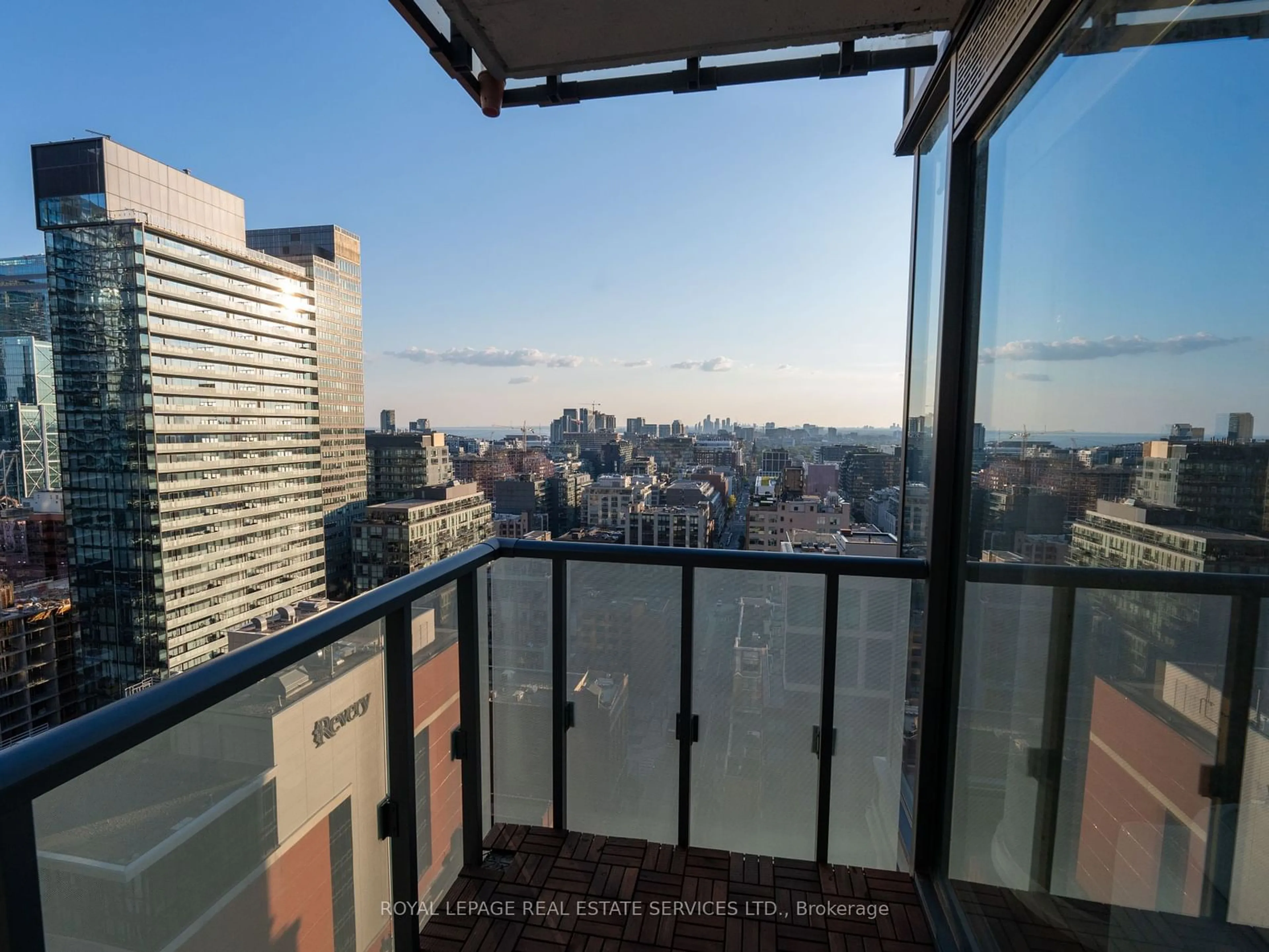 Balcony in the apartment for 101 Peter St #2309, Toronto Ontario M5V 0G6