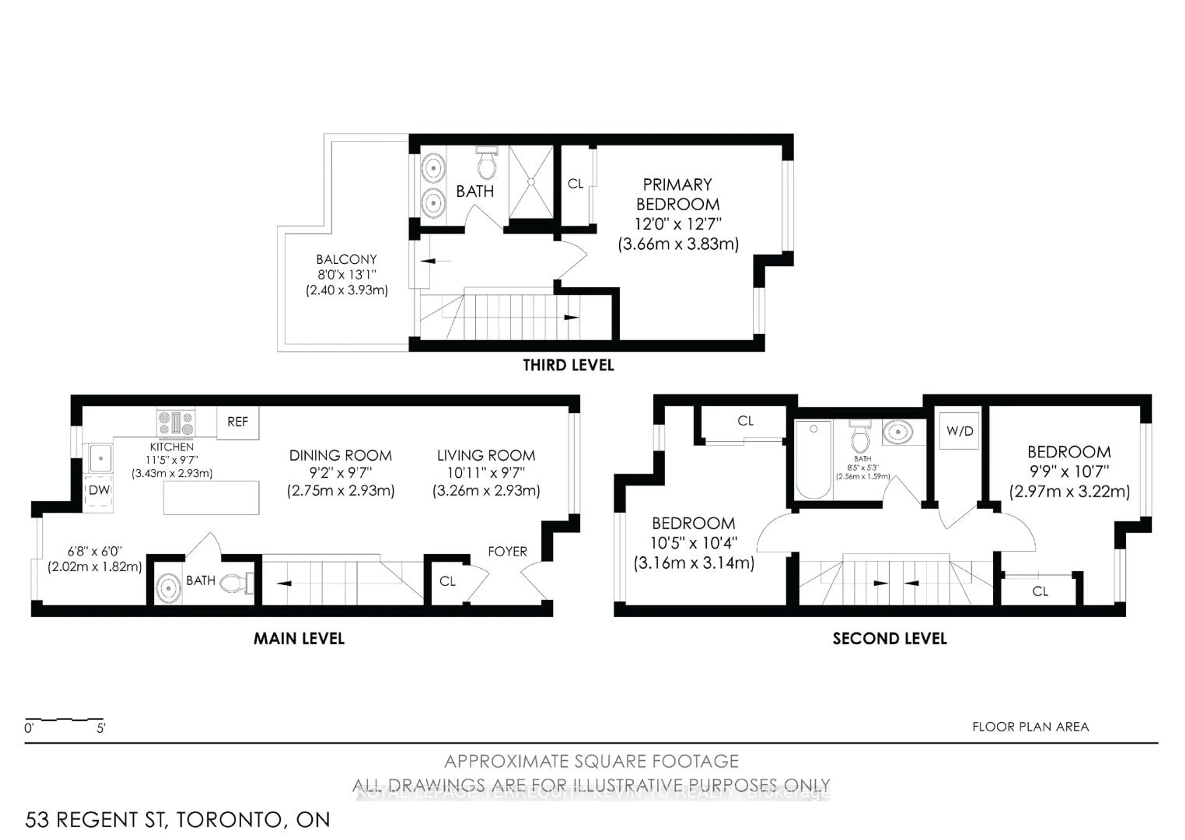 Floor plan for 53 Regent St, Toronto Ontario M5A 0P1