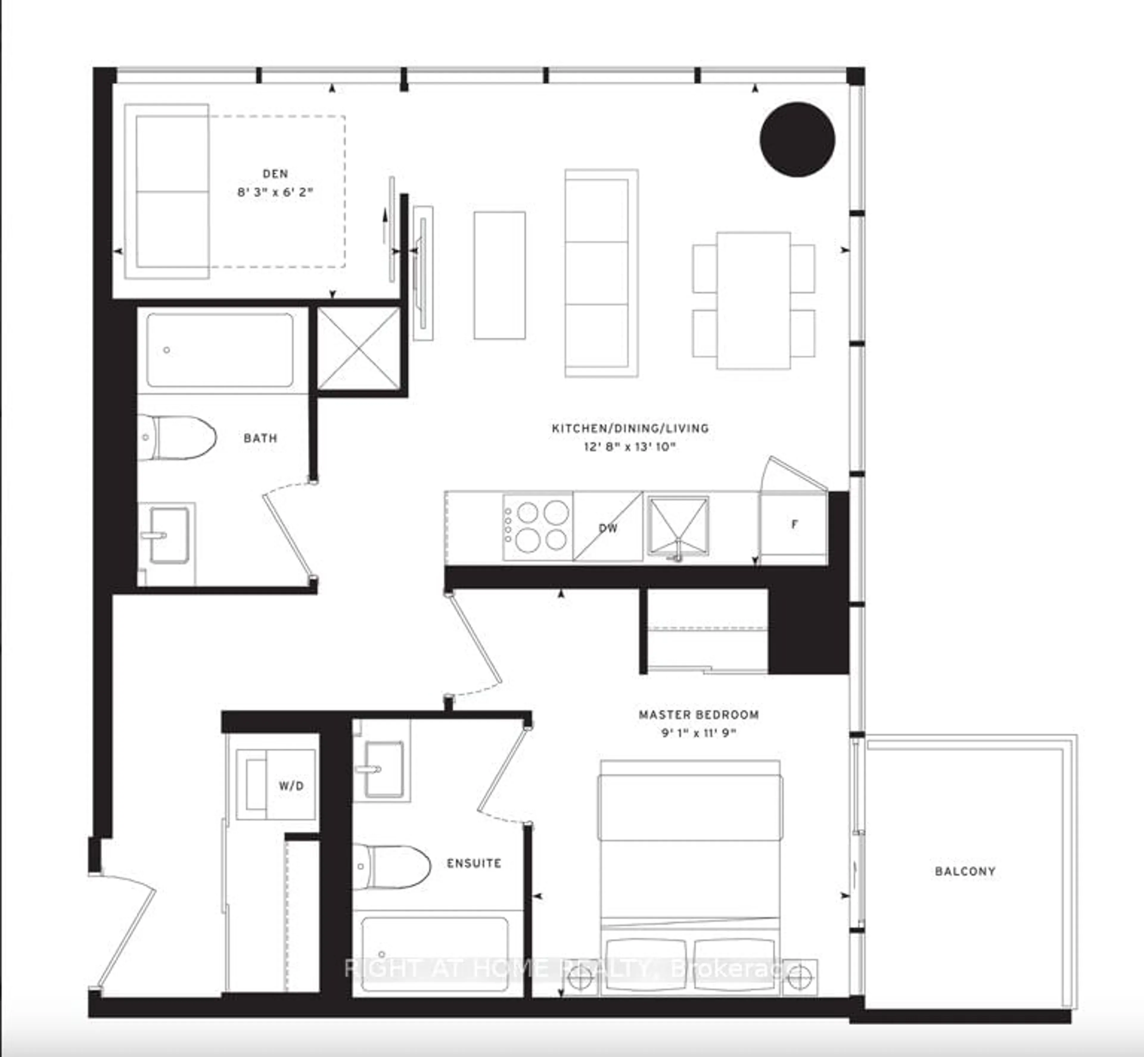 Floor plan for 55 Mercer St #2209, Toronto Ontario M5V 0W4
