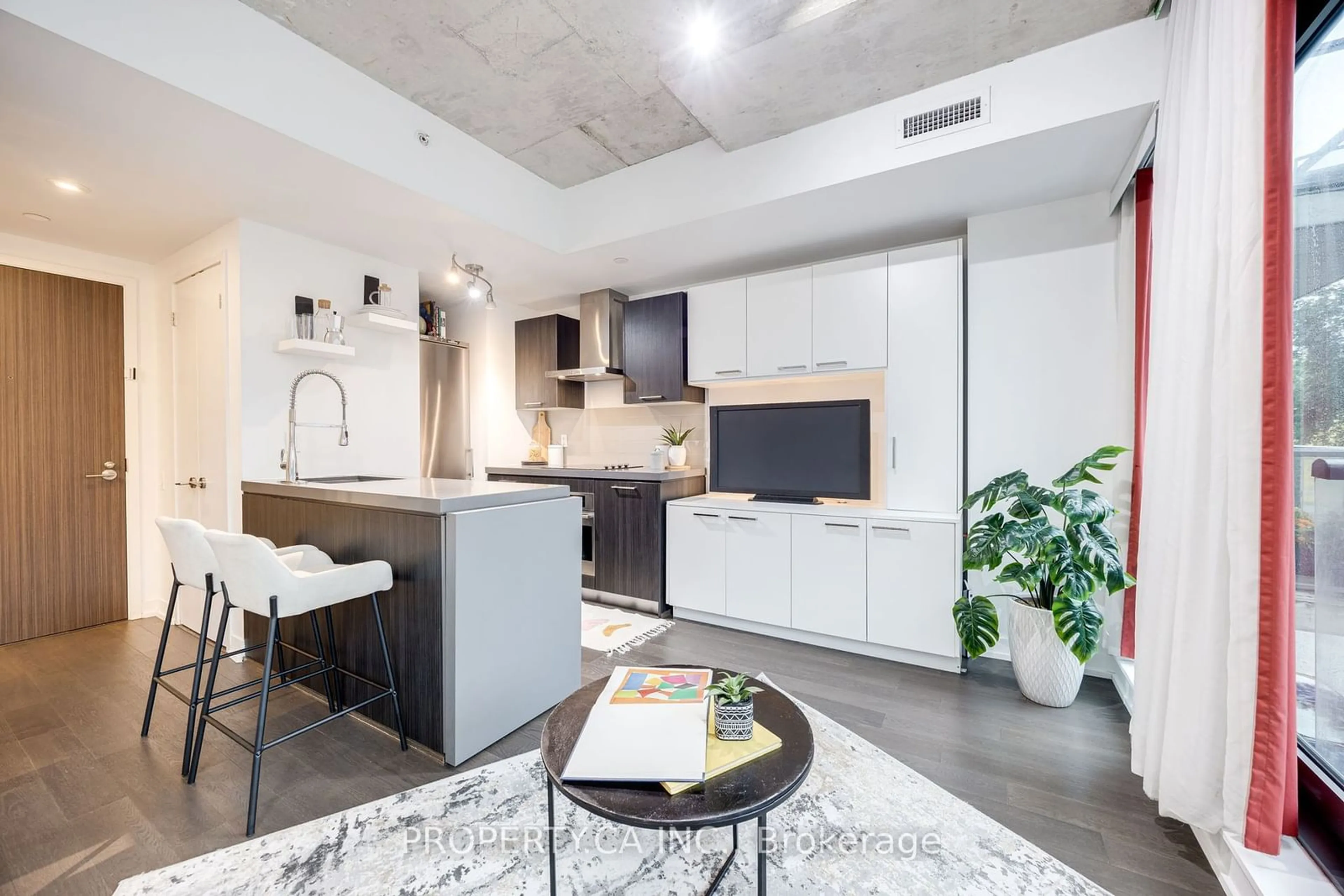 Contemporary kitchen for 560 King St #205, Toronto Ontario M5V 1M3