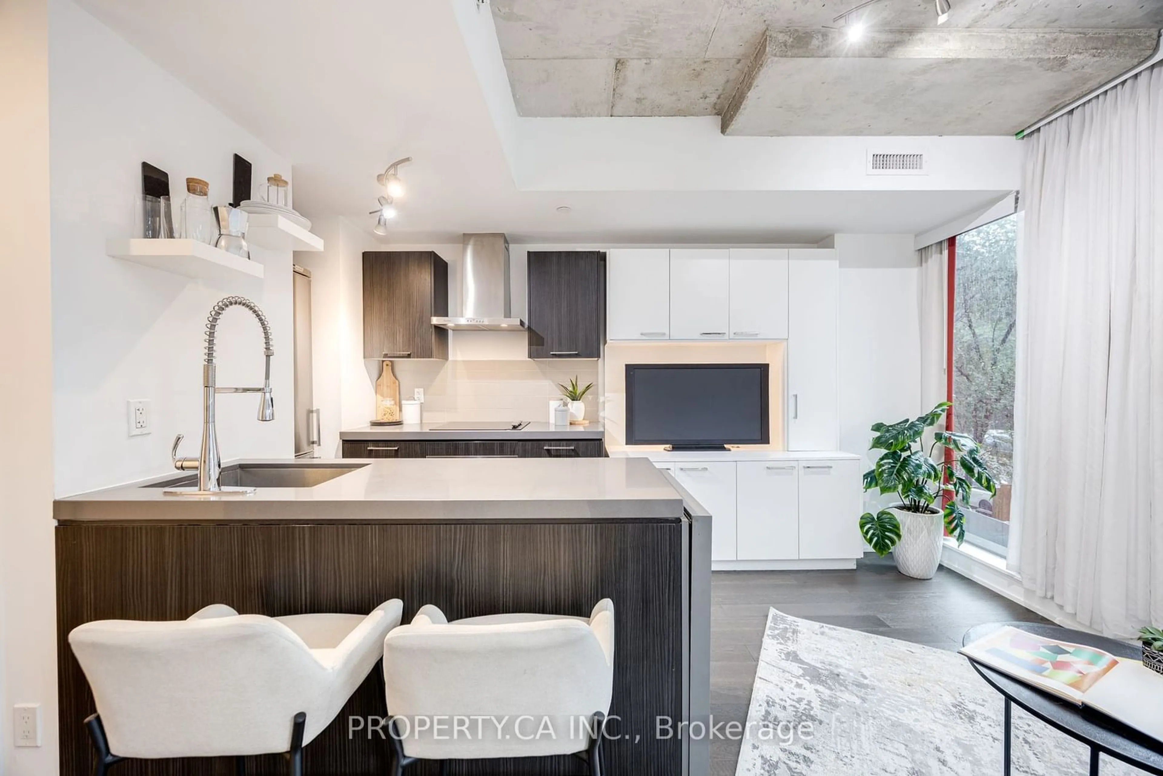 Contemporary kitchen for 560 King St #205, Toronto Ontario M5V 1M3