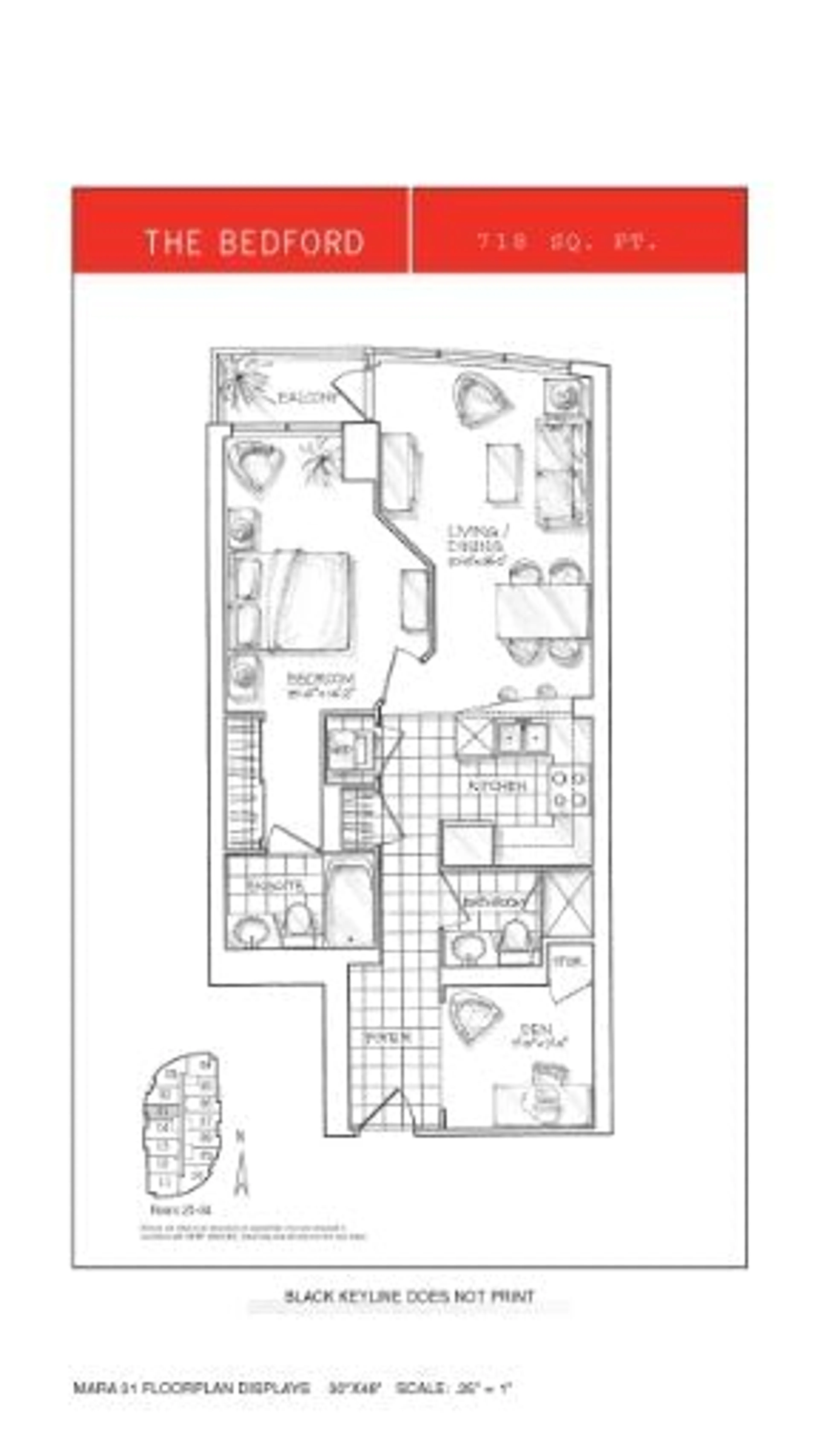 Floor plan for 18 Yonge St #1801, Toronto Ontario M5E 1Z8