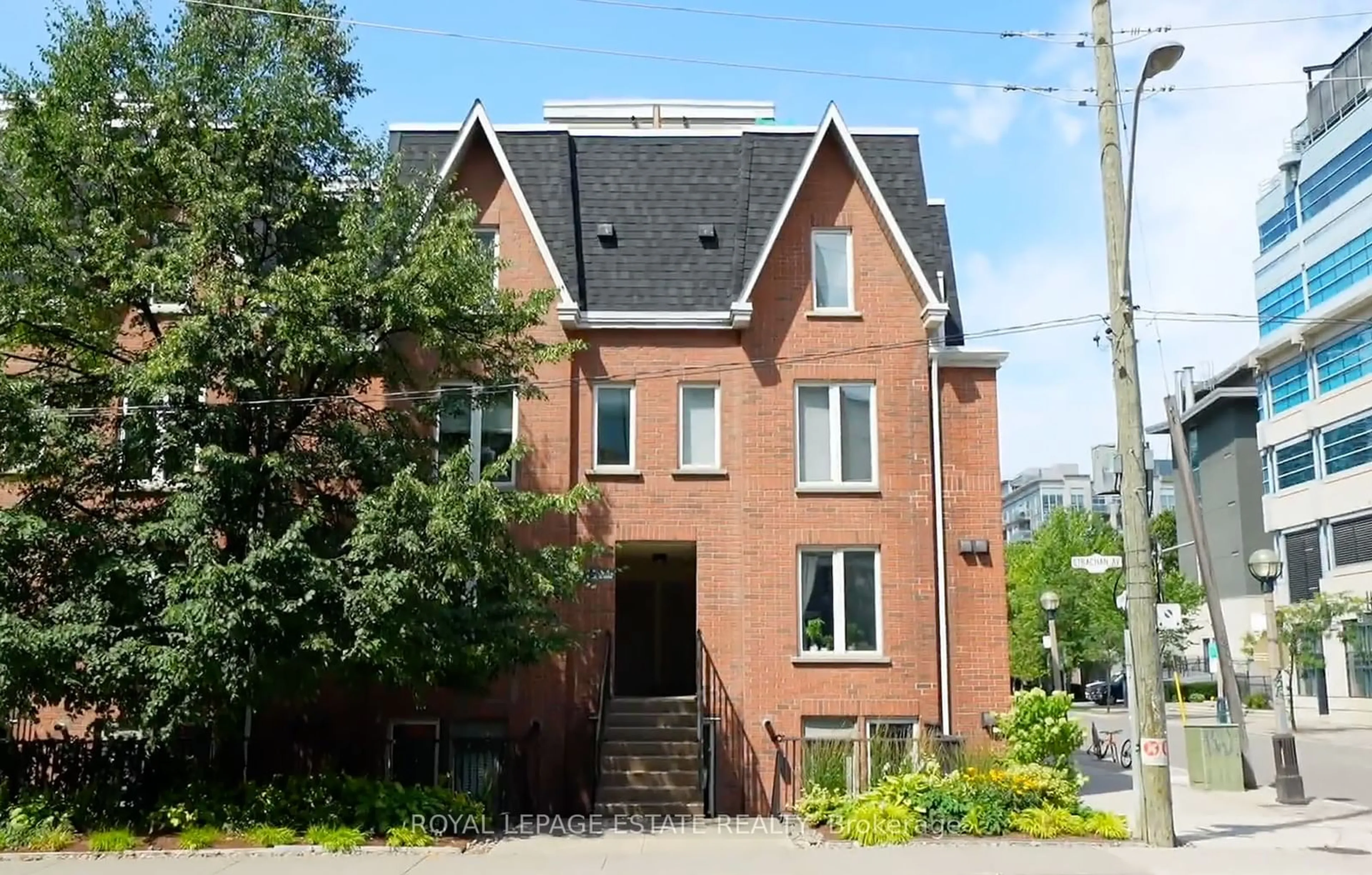 Home with brick exterior material for 100 Strachan Ave #601, Toronto Ontario M6K 3M6