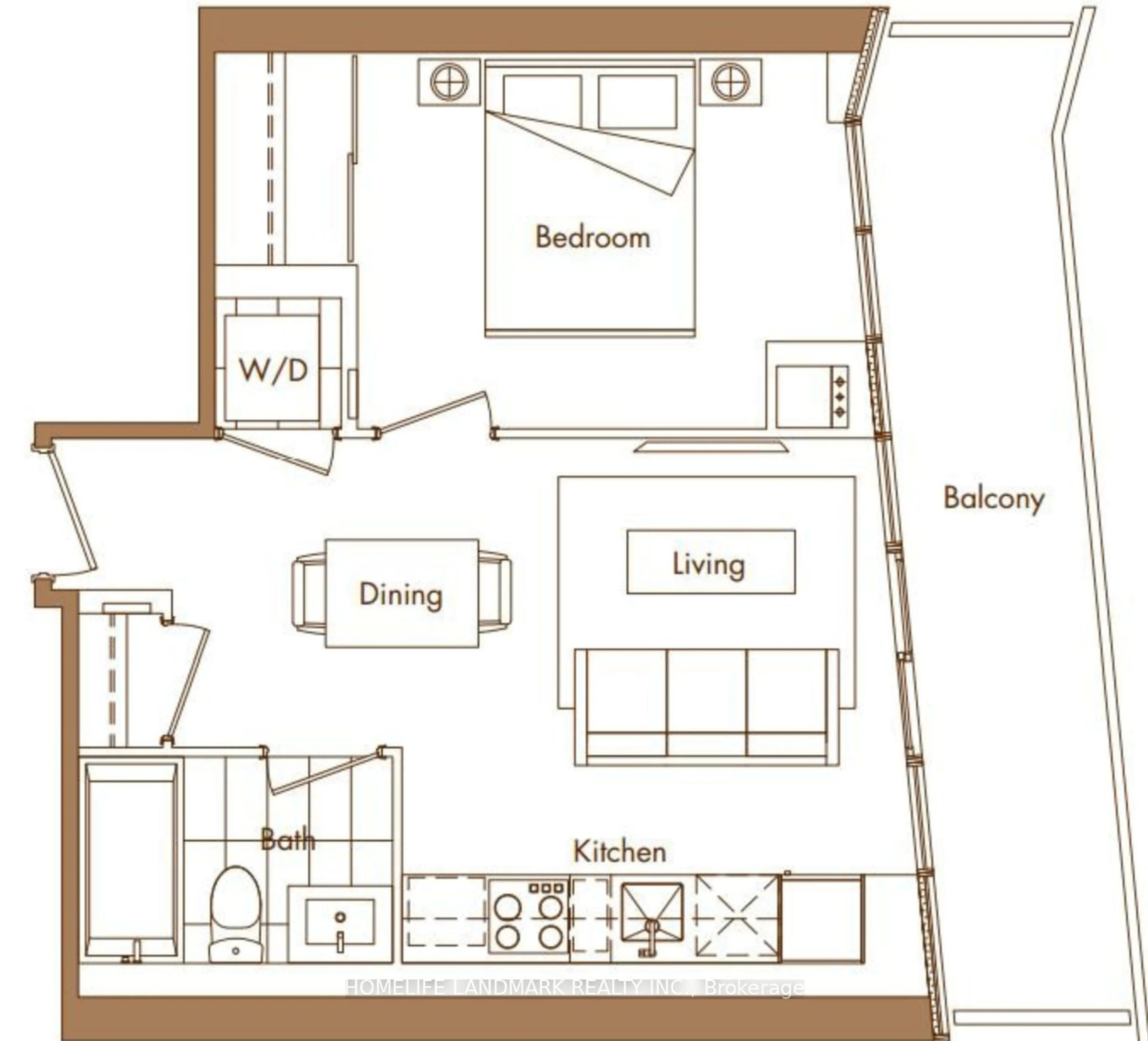 Floor plan for 115 McMahon Dr #1707, Toronto Ontario M2K 0E3