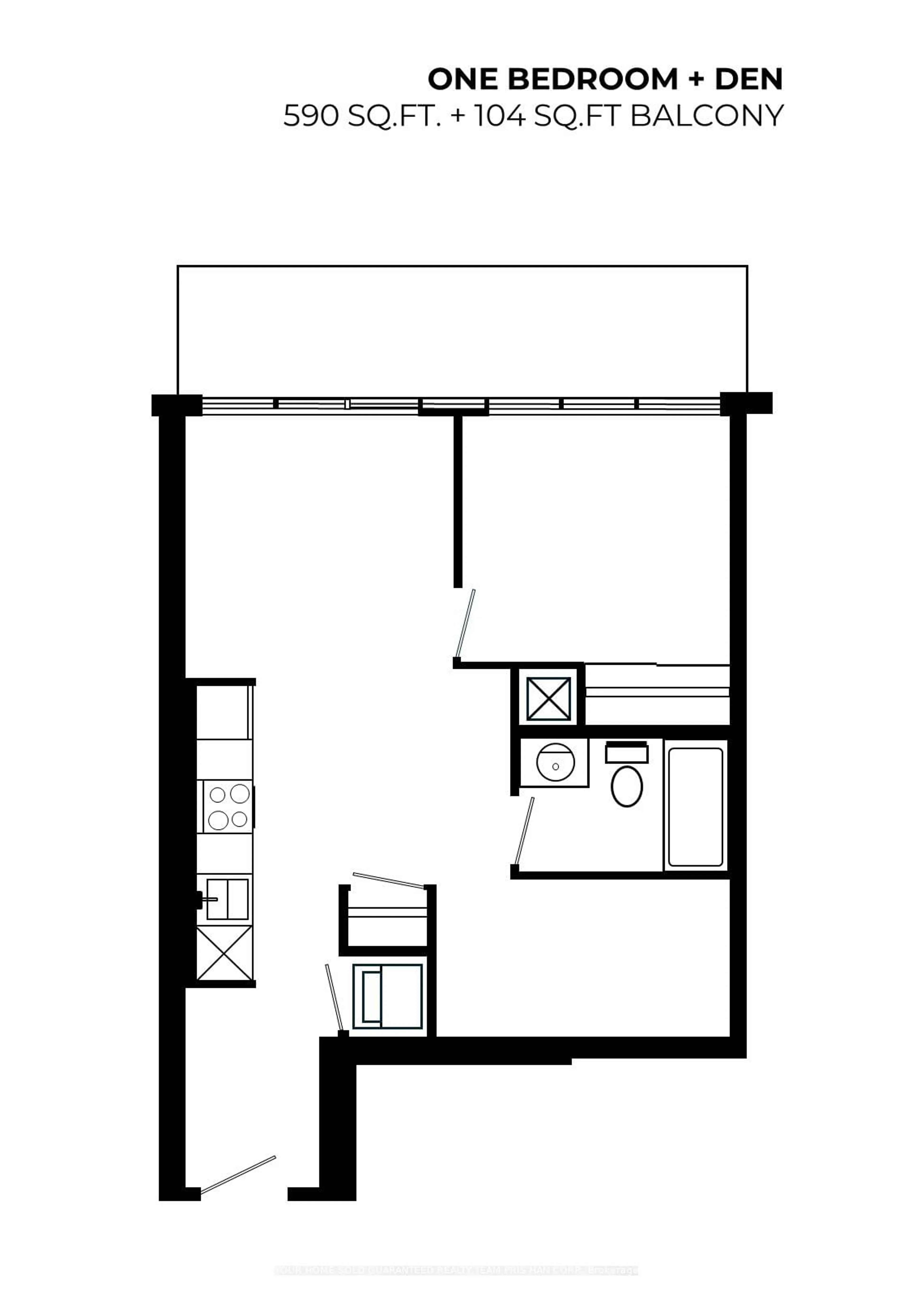 Floor plan for 49 East Liberty St #1812, Toronto Ontario M6K 0B2