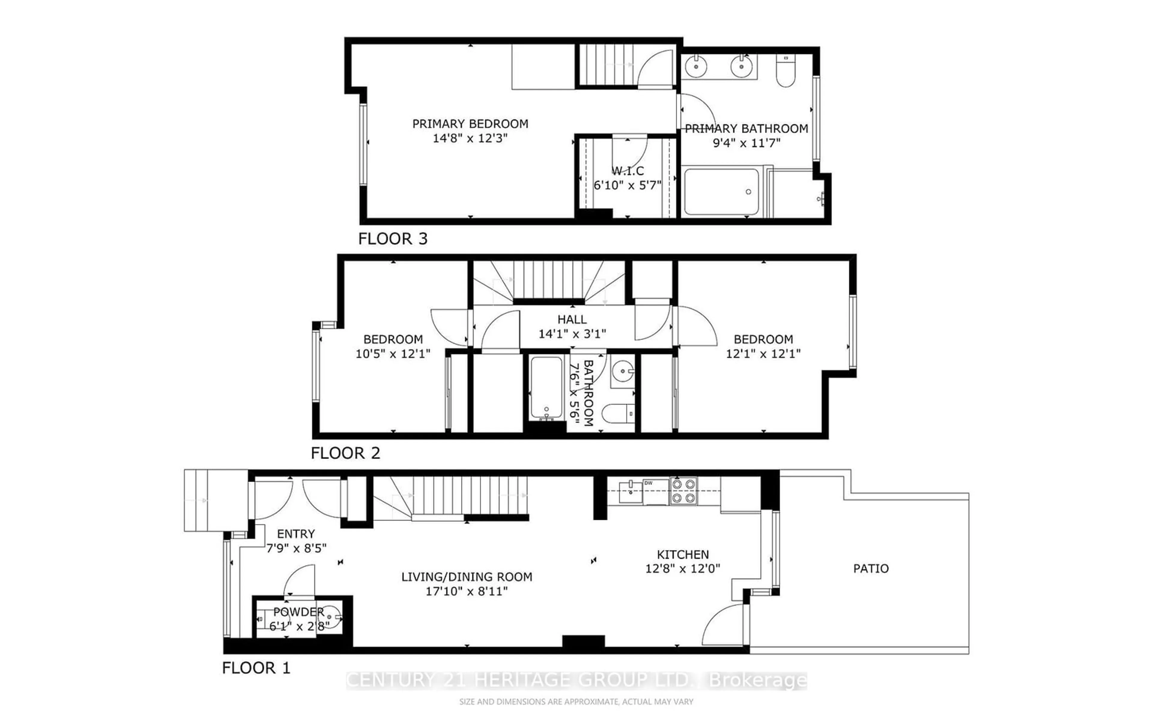 Floor plan for 23 Sheppard Ave #TH10, Toronto Ontario M2N 0C8
