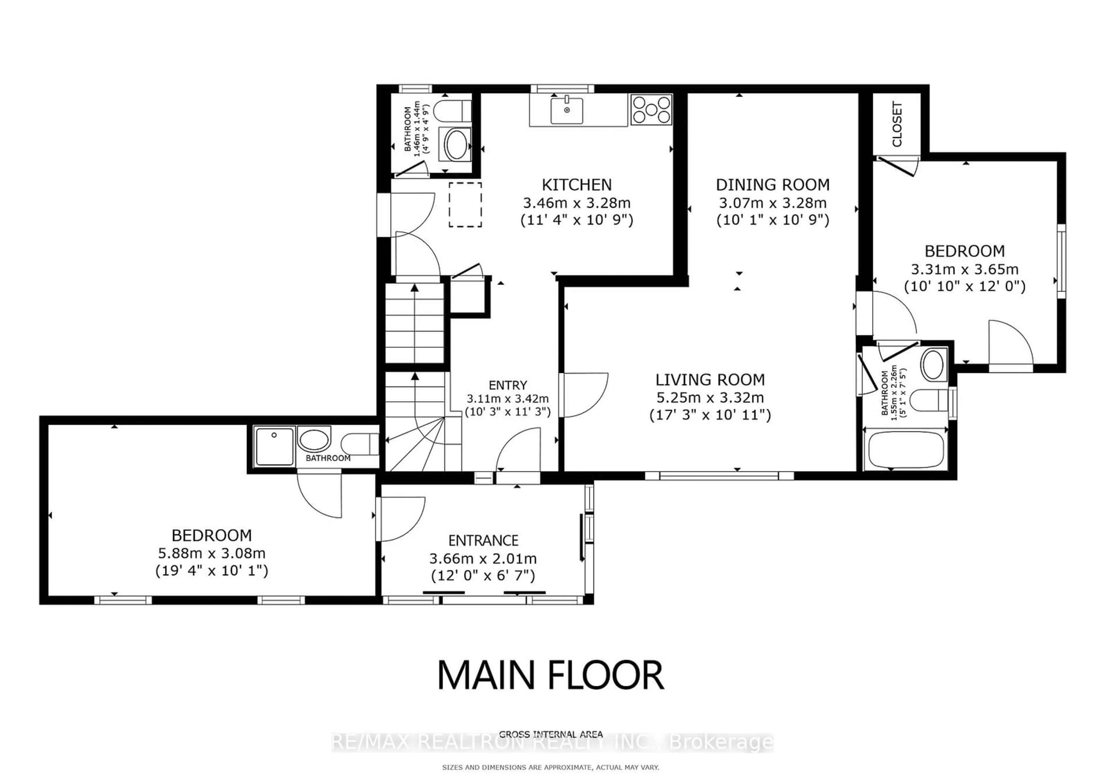 Floor plan for 88 Cherrystone Dr, Toronto Ontario M2H 1S1