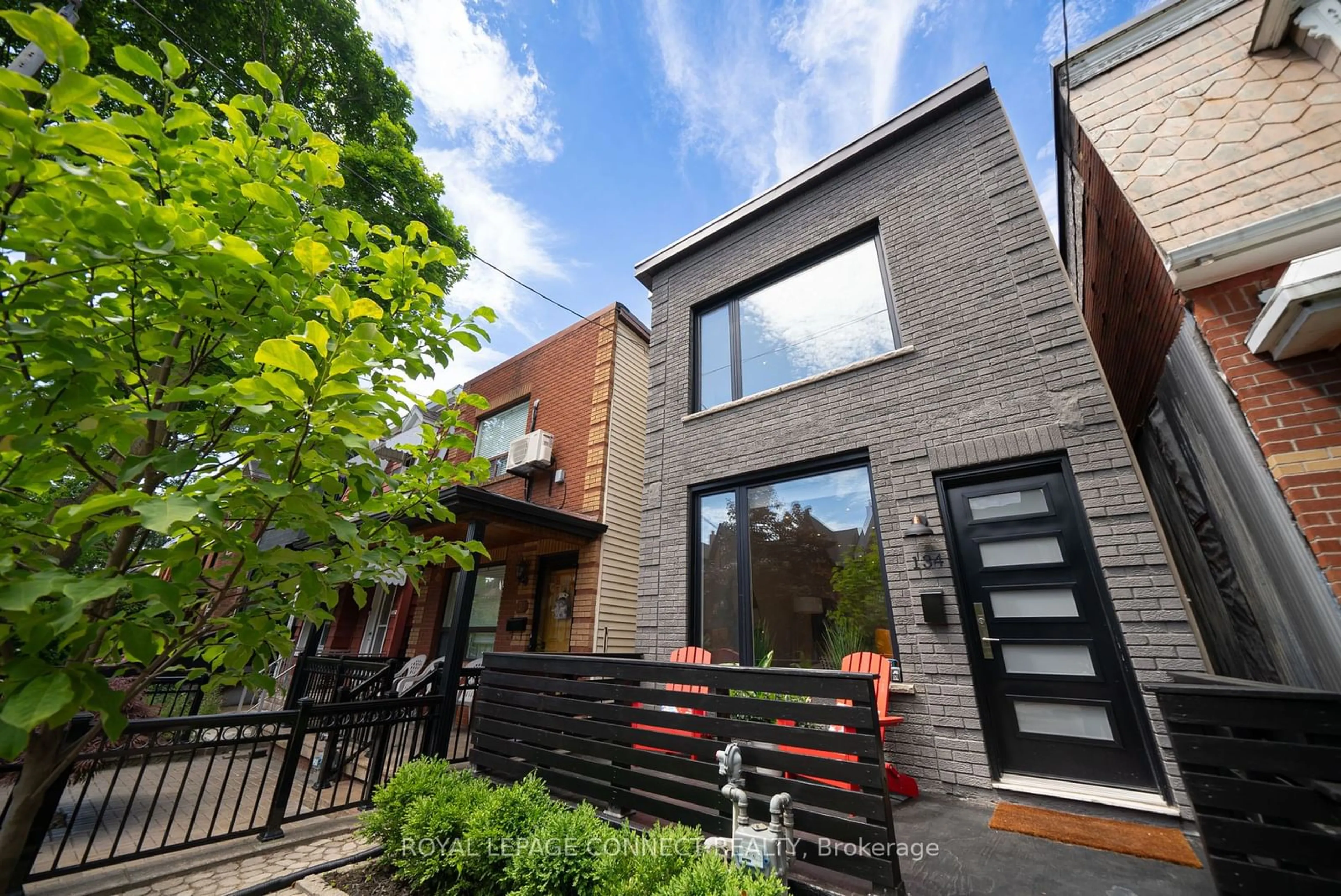 Home with brick exterior material for 134 Northcote Ave, Toronto Ontario M6J 3K5