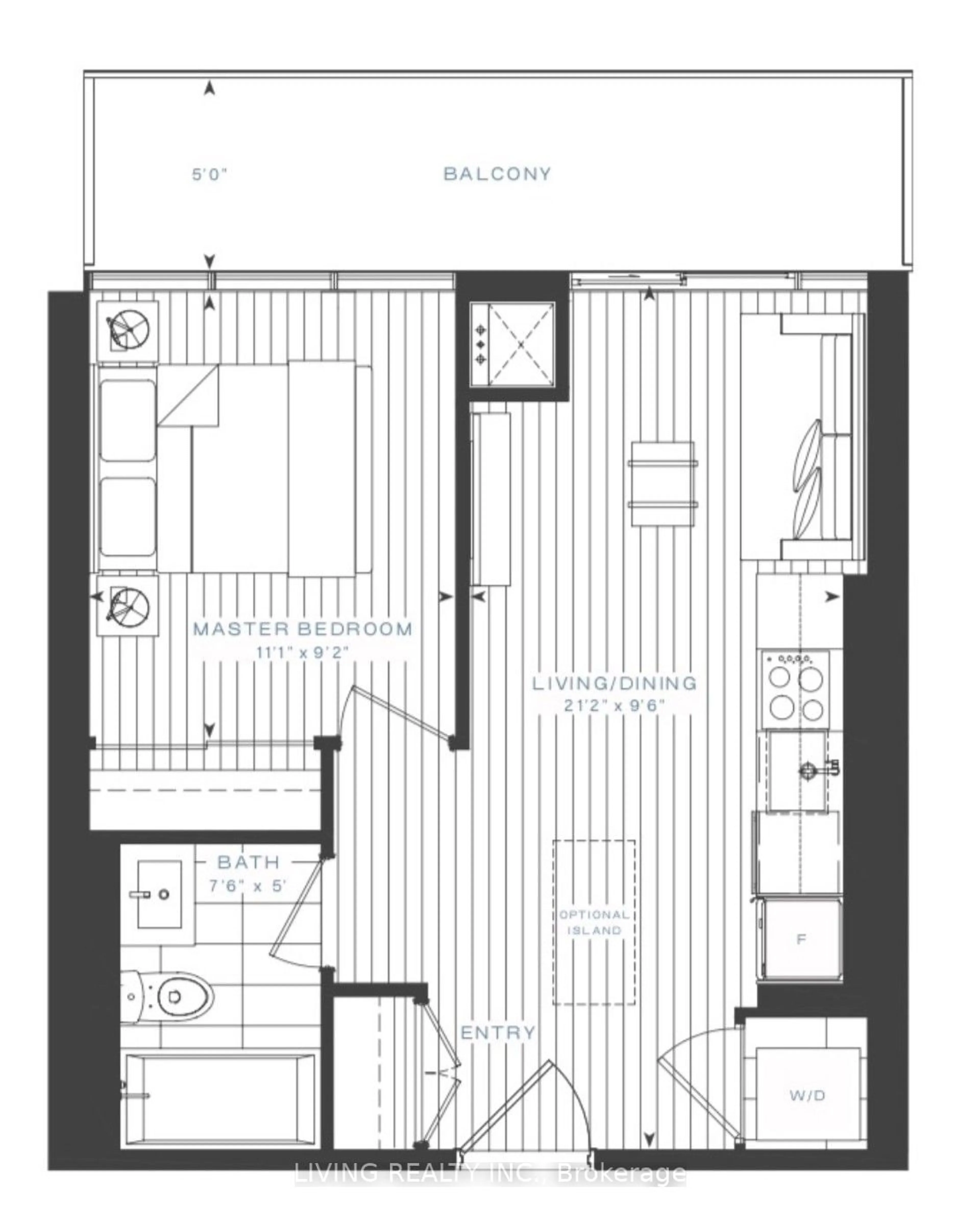 Floor plan for 15 Holmes Ave #3106, Toronto Ontario M2N 0L4