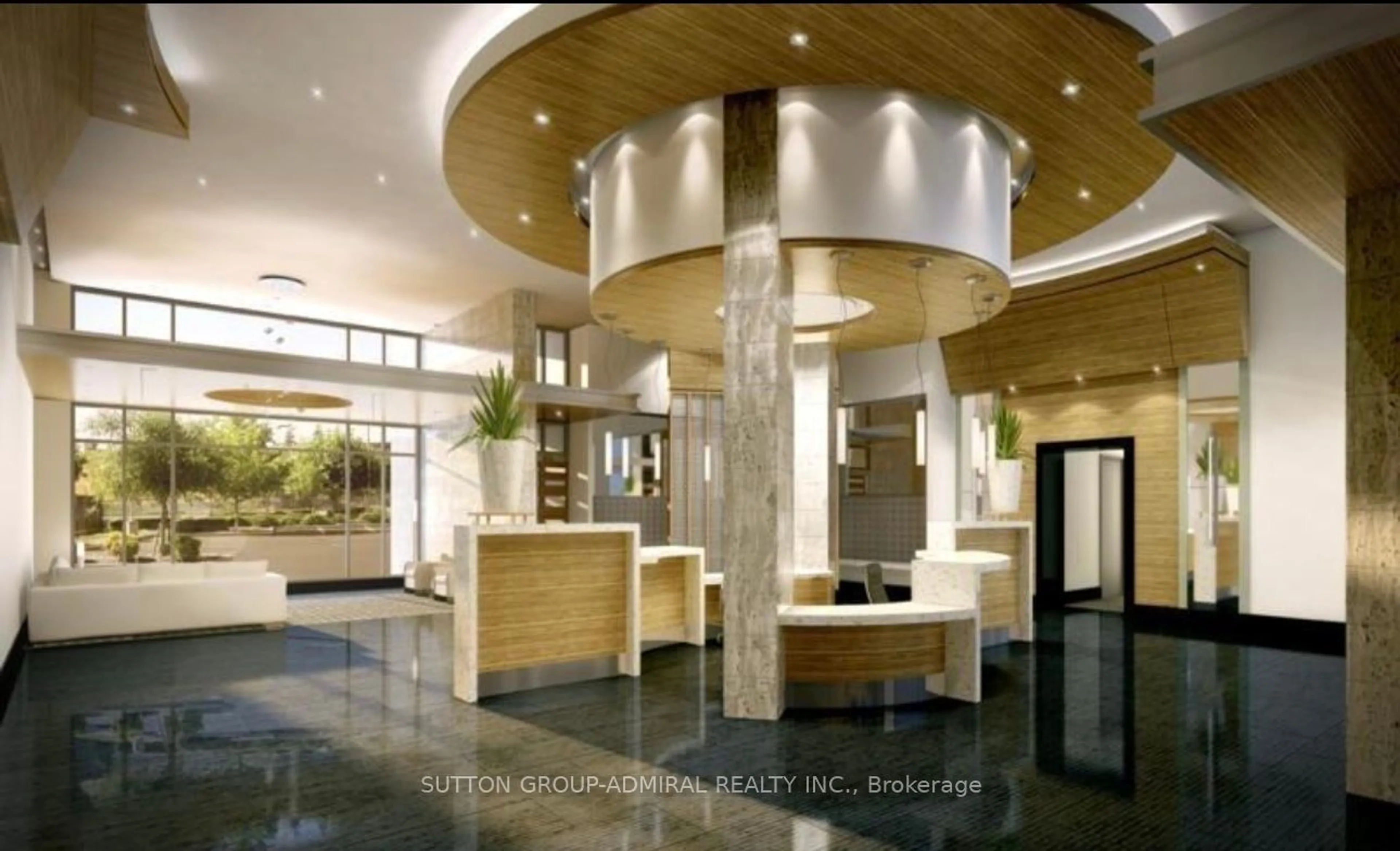 Indoor lobby for 555 Wilson Ave #E313, Toronto Ontario M3H 5Y6