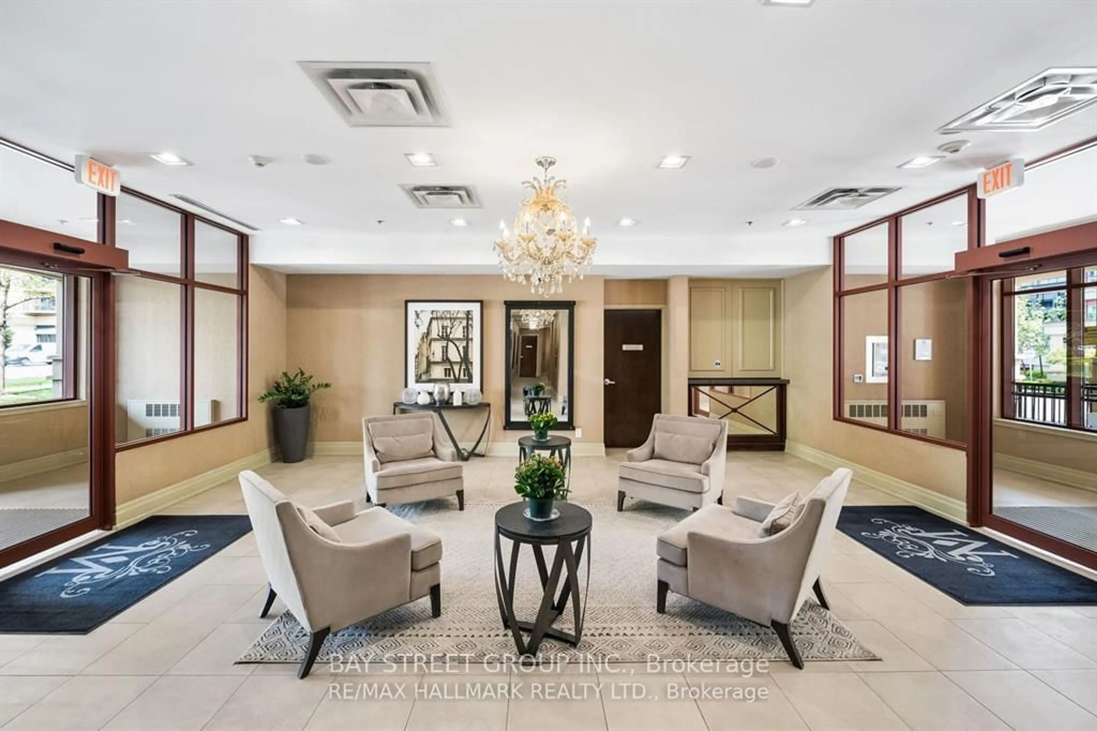 Indoor lobby for 27 Rean Dr #402, Toronto Ontario M2K 0A6