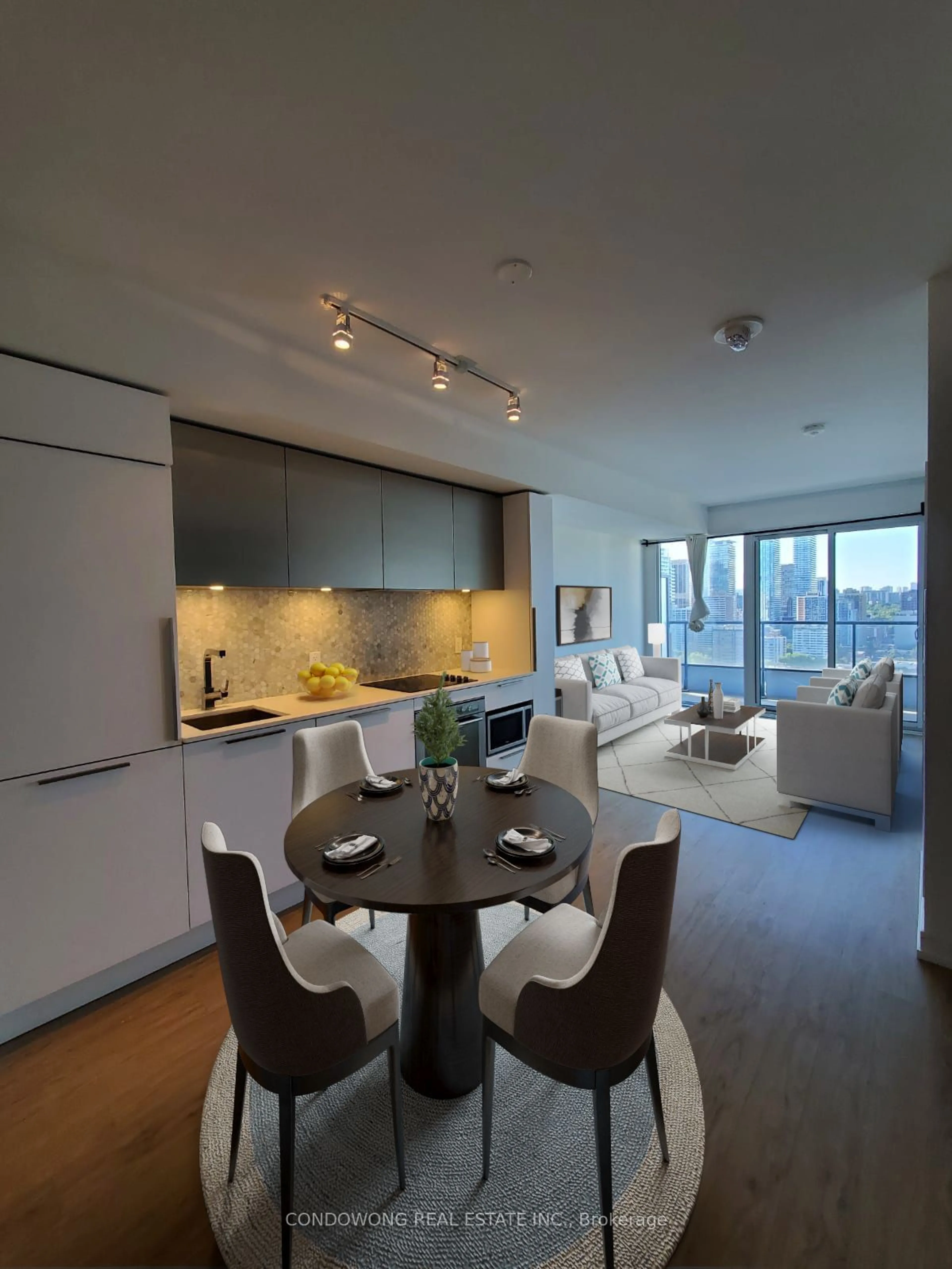 Contemporary kitchen for 85 Wood St #3109, Toronto Ontario M4Y 0E8