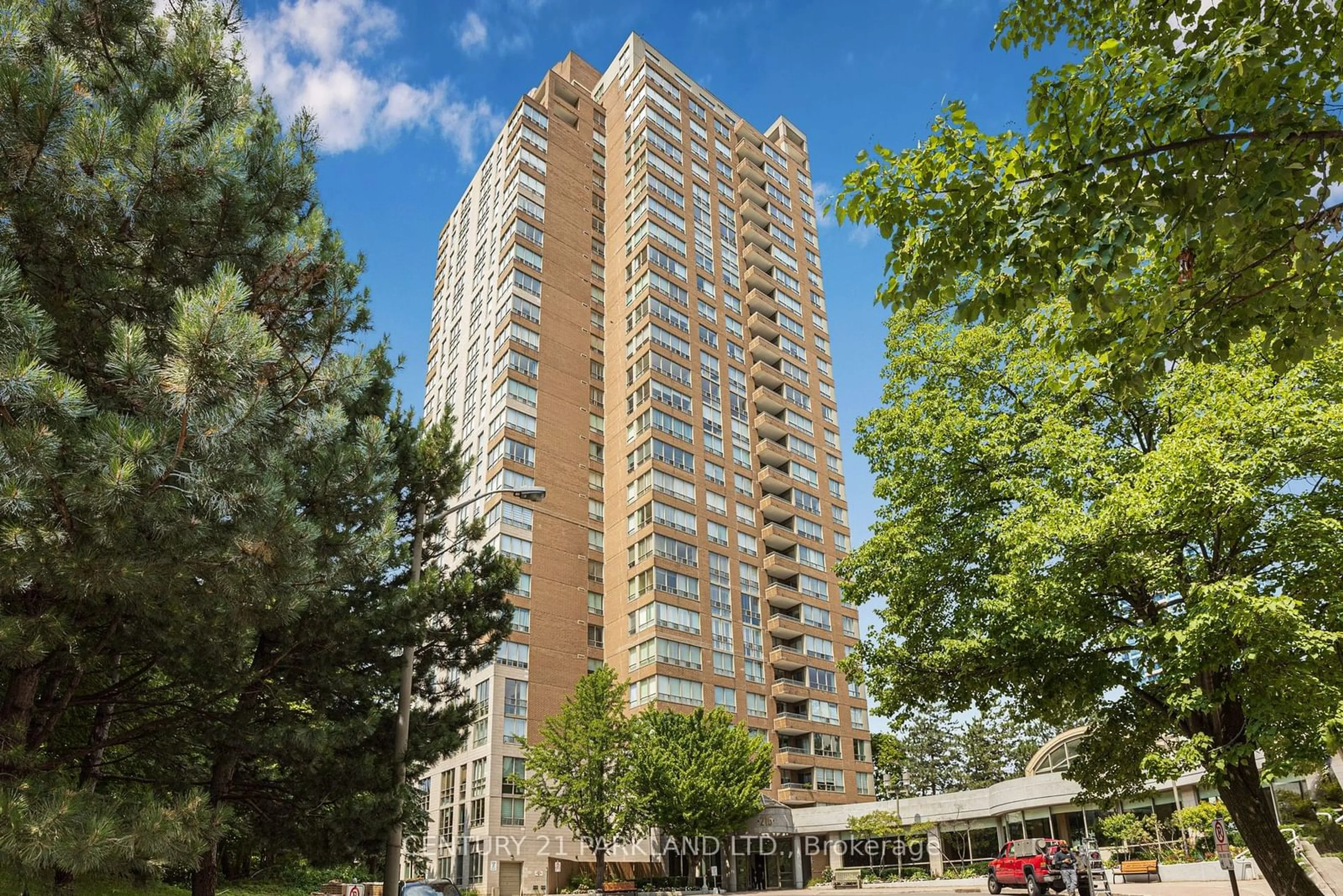 A pic from exterior of the house or condo for 215 Wynford Dr #1805, Toronto Ontario M3C 3P5