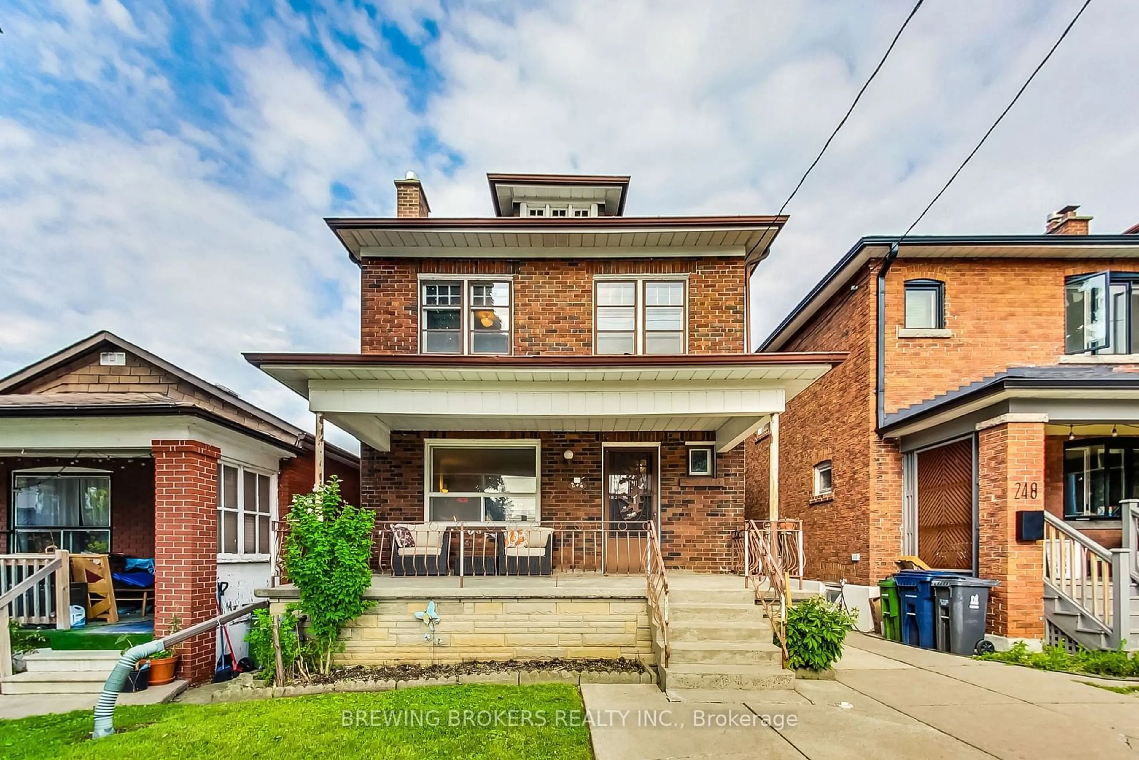 Home with brick exterior material for 246 Atlas Ave, Toronto Ontario M6C 3P7