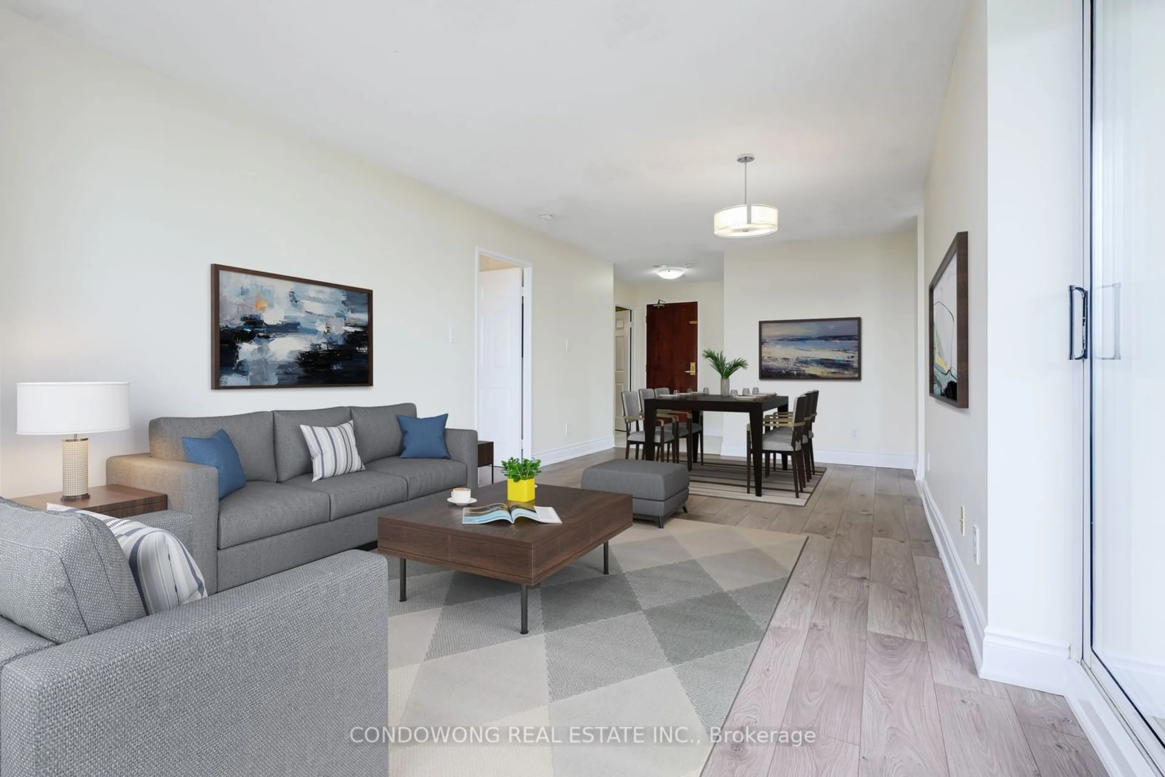 Living room for 28 Empress Ave #1605, Toronto Ontario M2N 6Z7