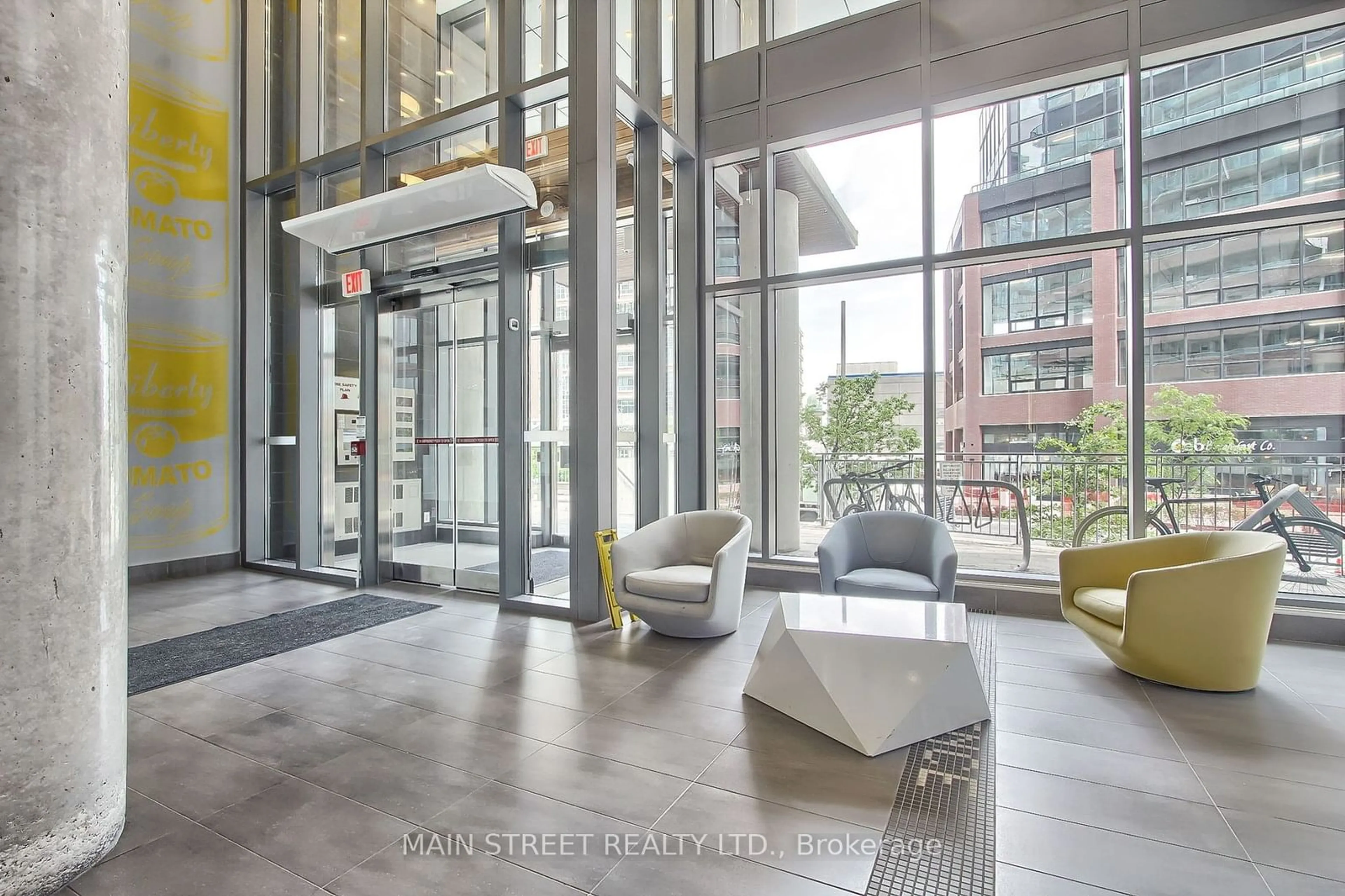 Indoor lobby for 150 East Liberty St #1213, Toronto Ontario M6K 3R5