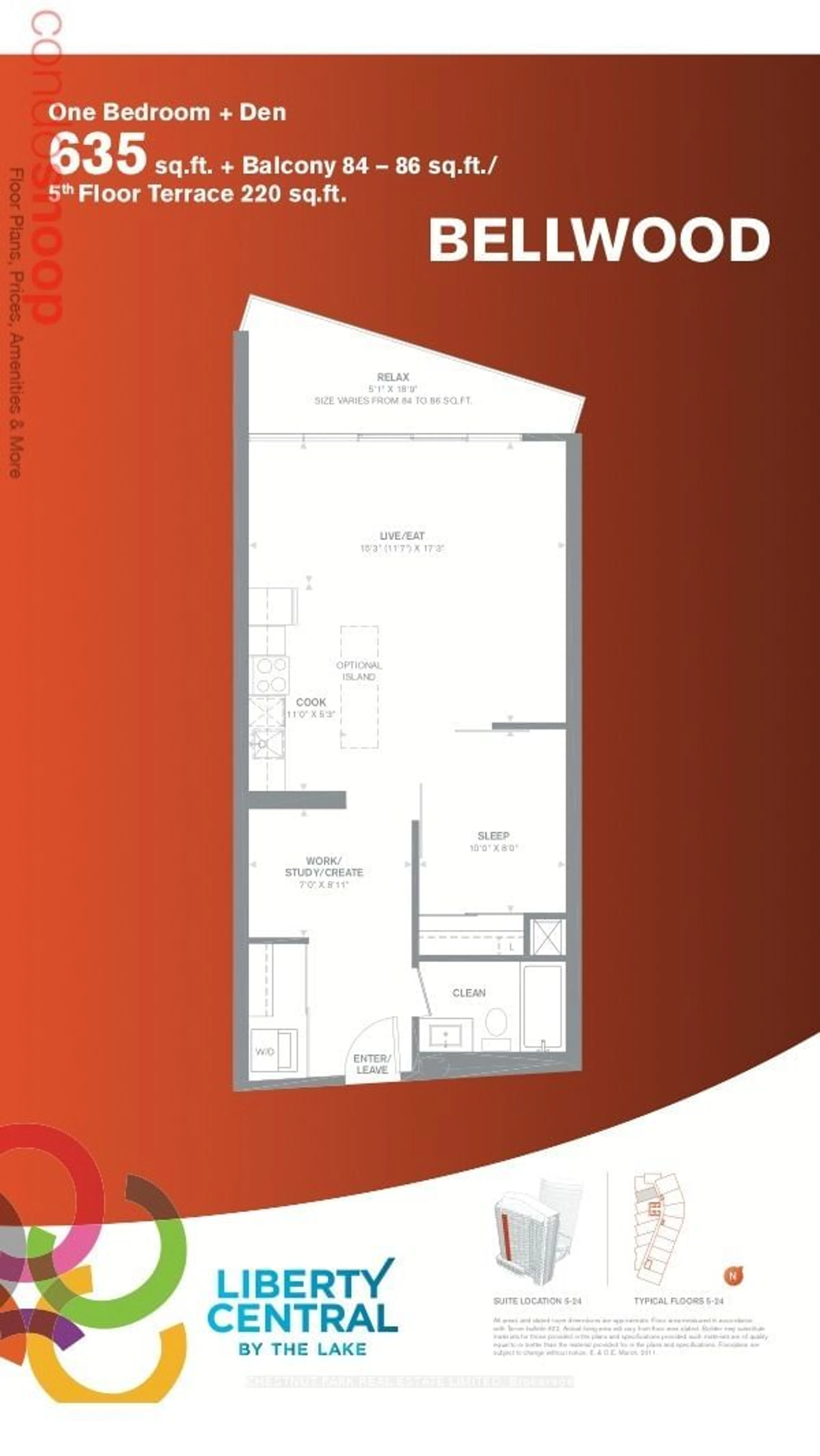 Floor plan for 51 East Liberty St #2002, Toronto Ontario M6K 3P8