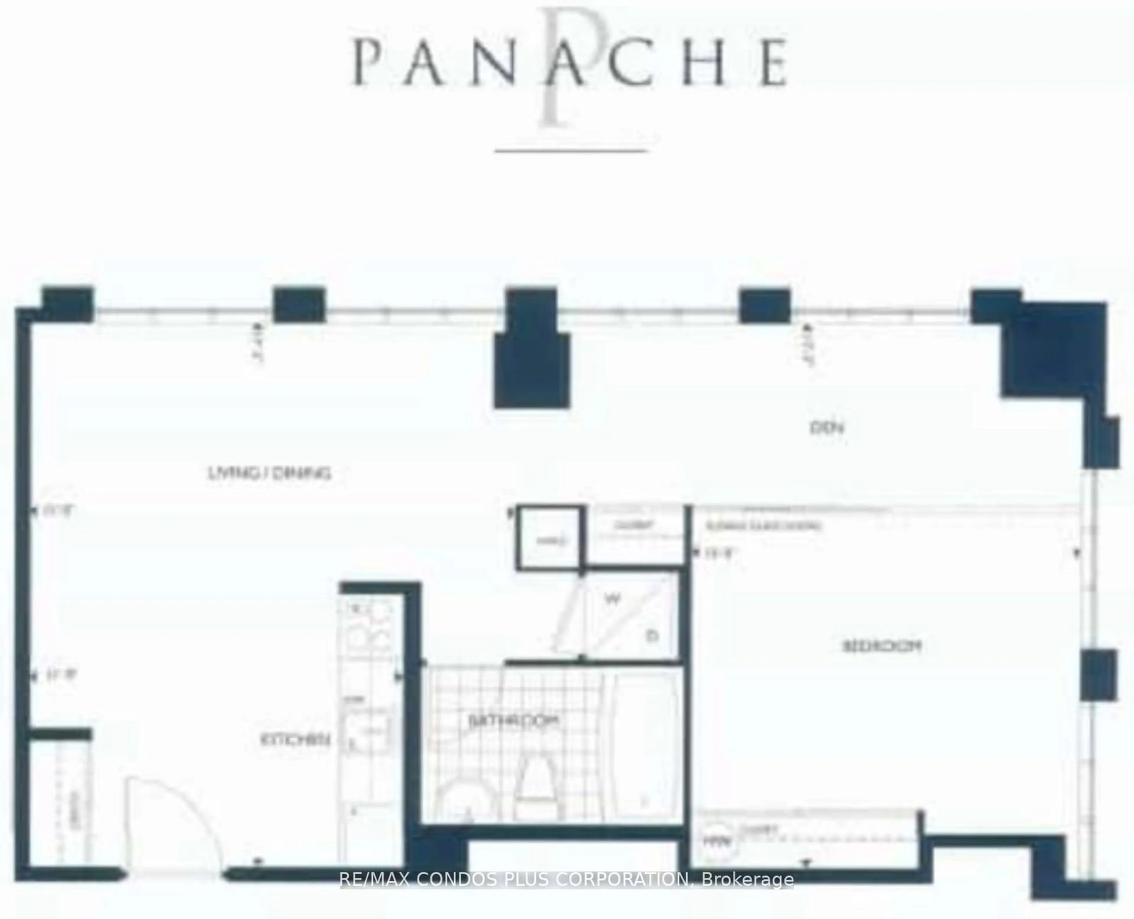 Floor plan for 200 Victoria St #1214, Toronto Ontario M5B 1V8