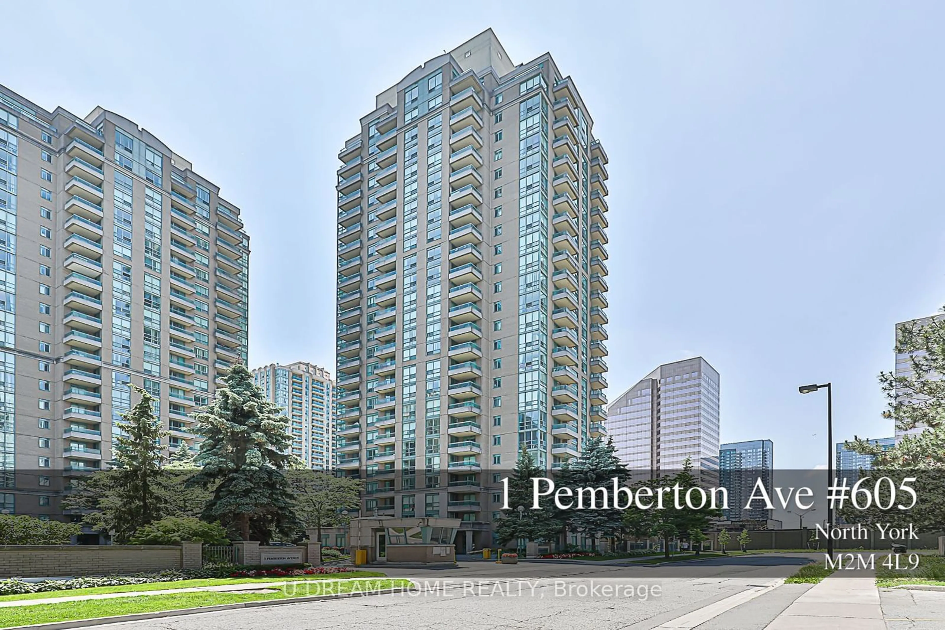 A pic from exterior of the house or condo for 1 Pemberton Ave #605, Toronto Ontario M2M 4L9