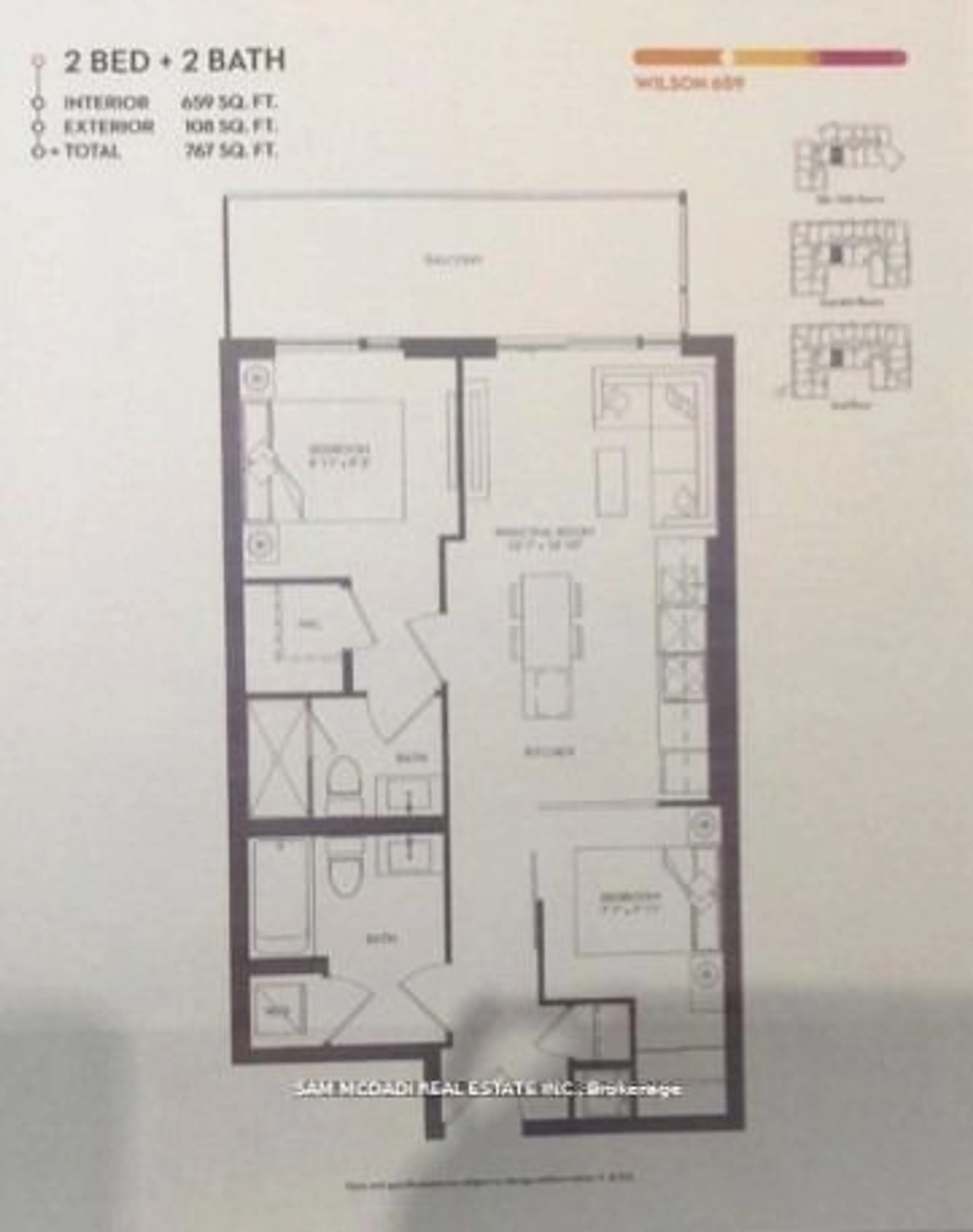 Floor plan for 8 Tippett Rd #1009, Toronto Ontario M3H 2V1