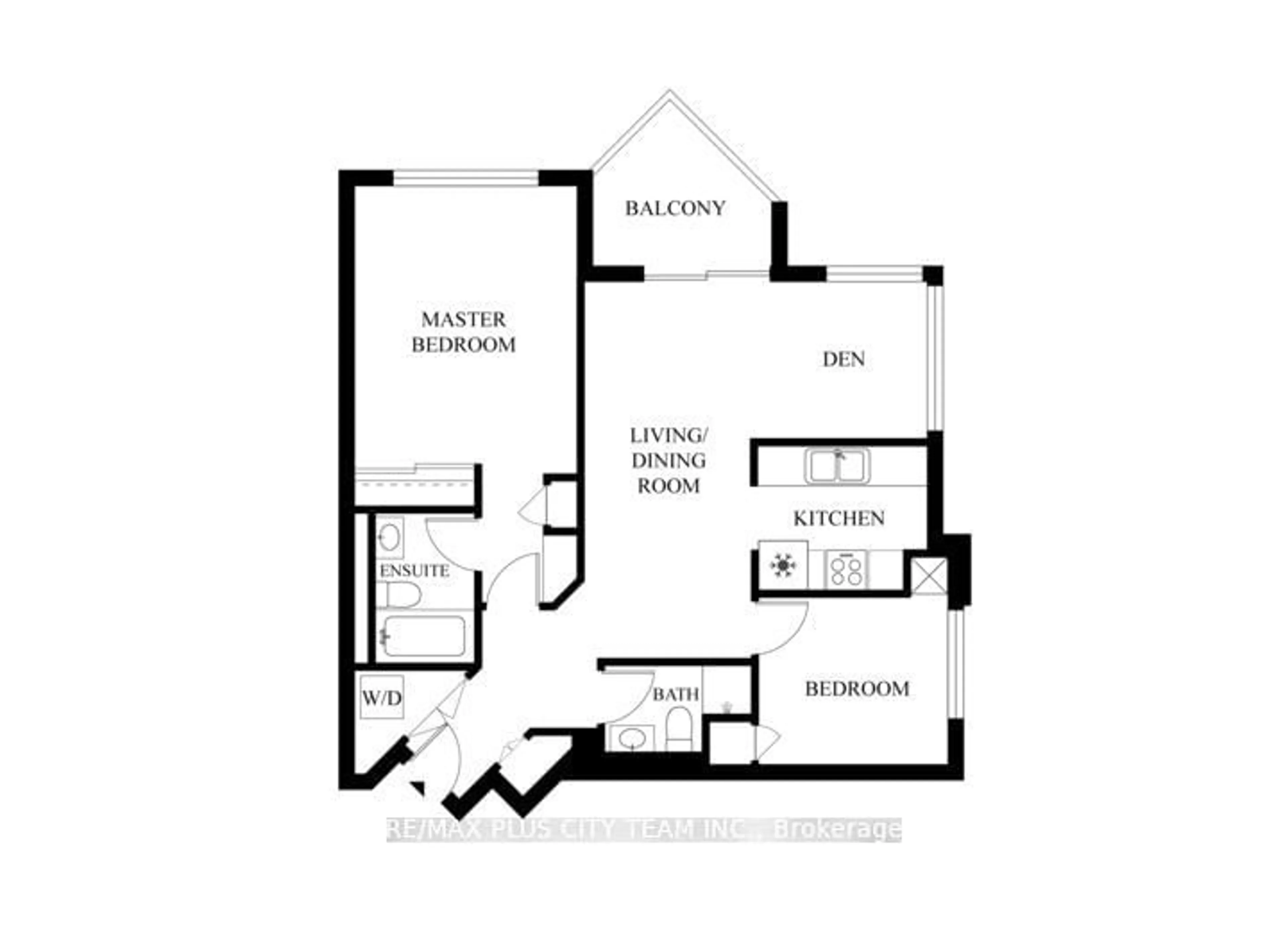 Floor plan for 85 Bloor St #910, Toronto Ontario M4W 3Y1