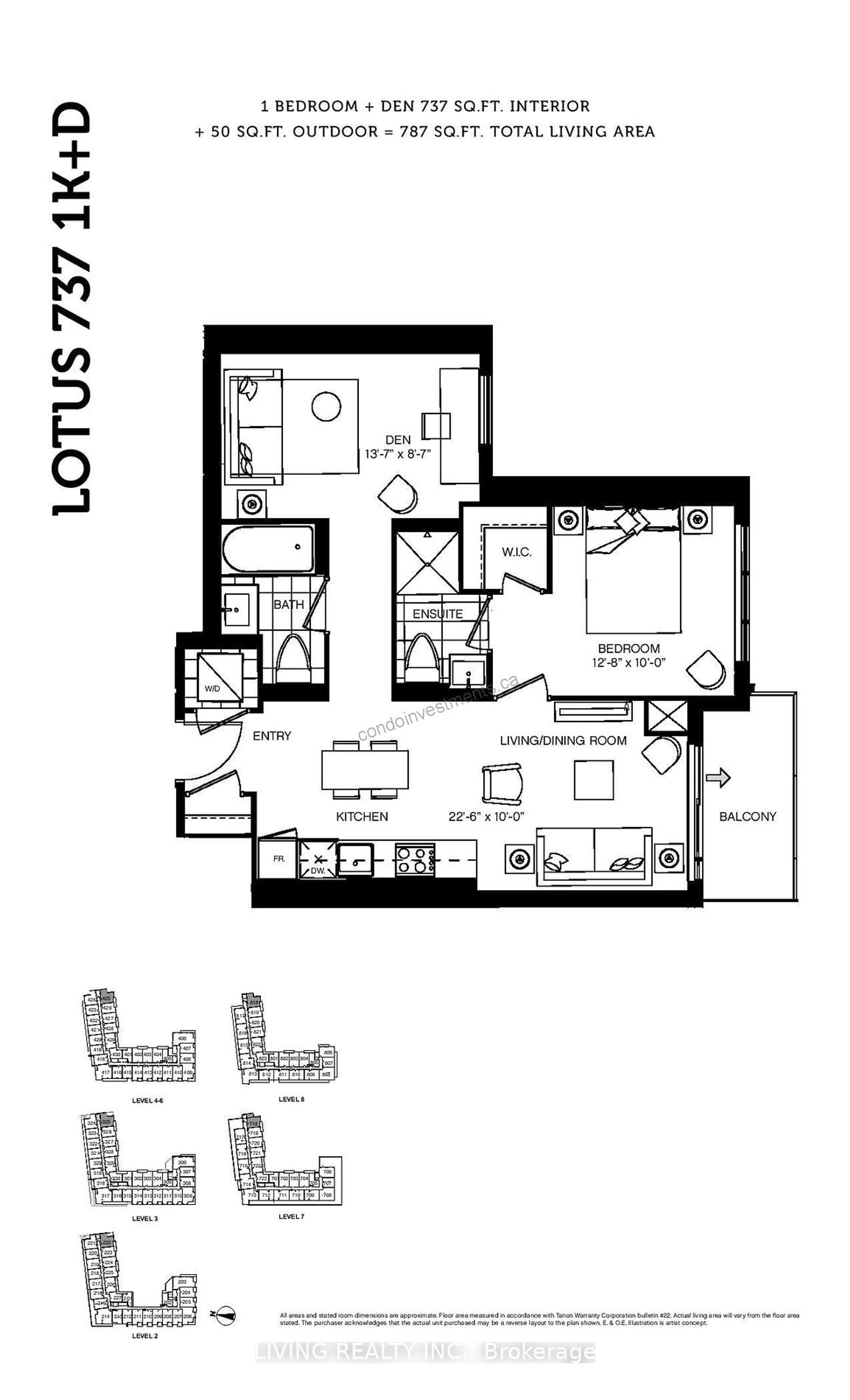 Floor plan for 7 Kenaston Gdns #225, Toronto Ontario M2K 1G7