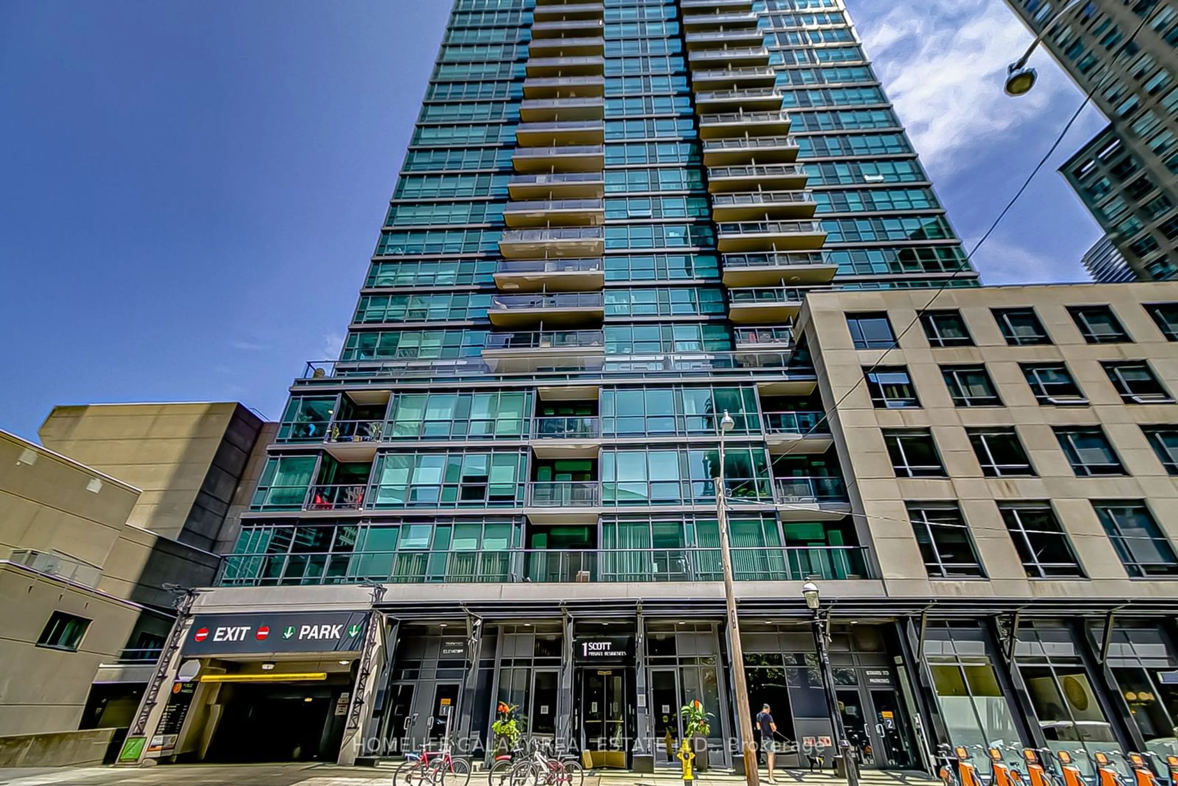 A pic from exterior of the house or condo for 1 Scott St #304, Toronto Ontario M5E 1A1