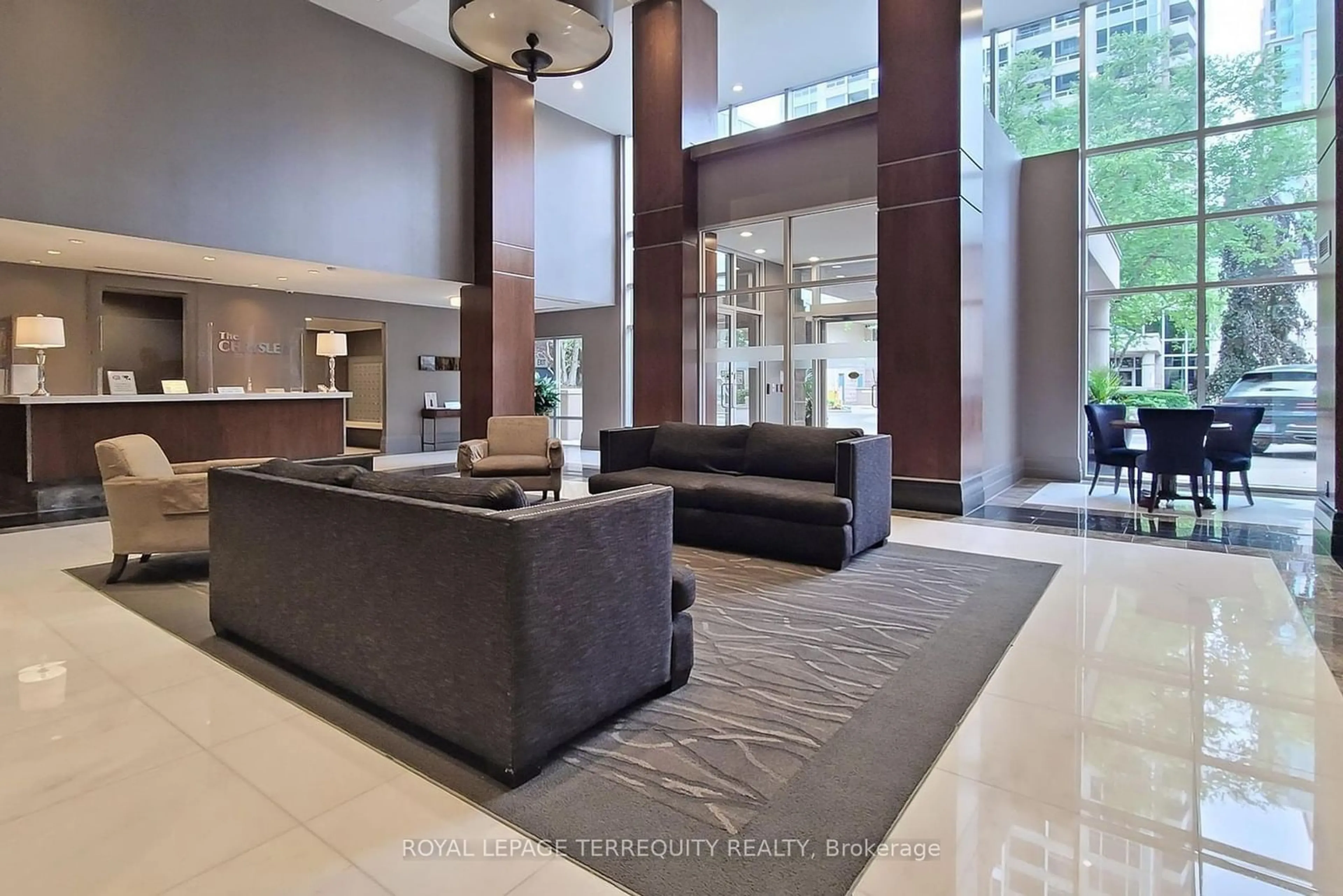 Indoor lobby, carpet floors for 3 Rean Dr #2802, Toronto Ontario M2K 3C2