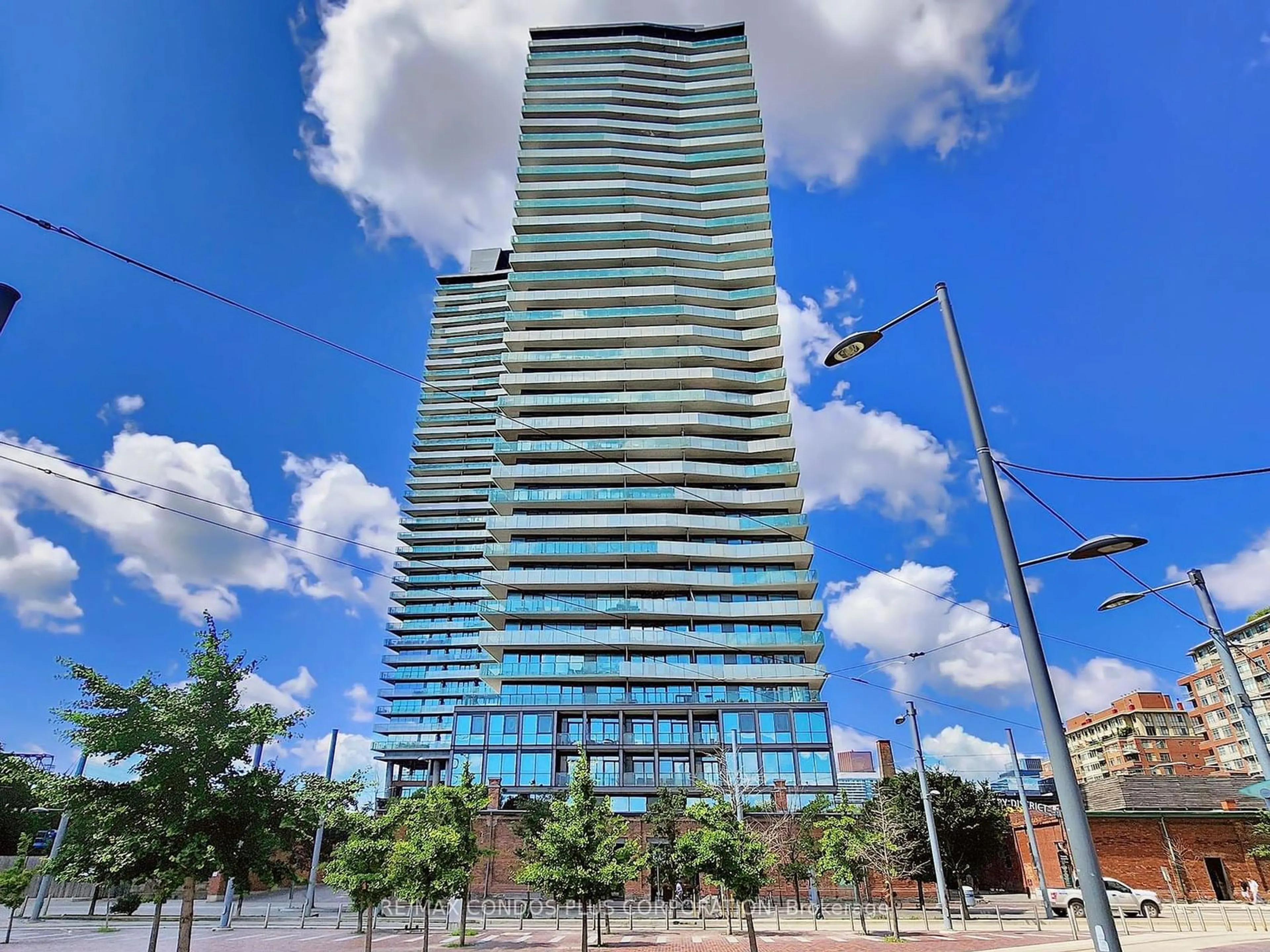 A pic from exterior of the house or condo for 390 Cherry St #804, Toronto Ontario M5A 0E2